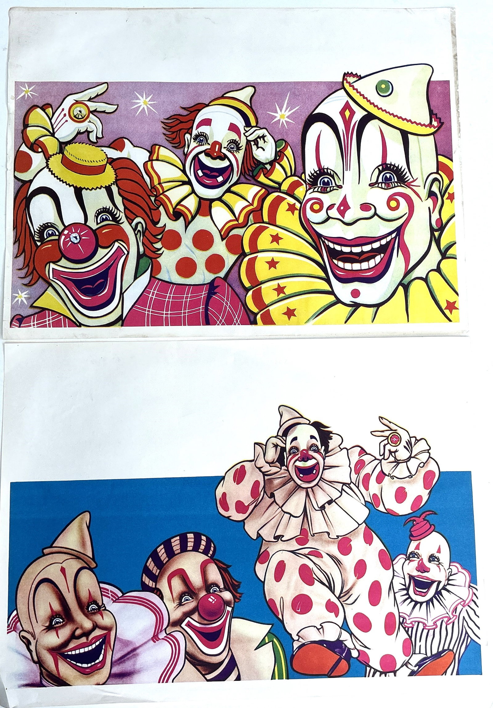 [2] Vintage 1960s Color Lithograph Circus Poster 21.5 inches x 28 inches: [2] Vintage 1960s Color Lithograph Circus Poster 21.5 inches x 28 inches