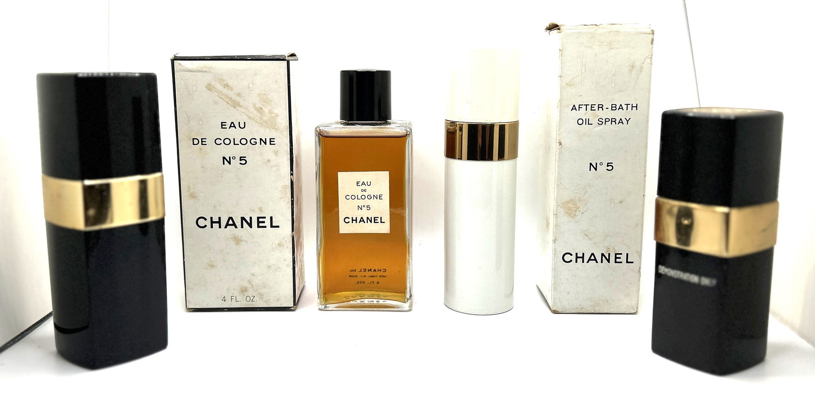 4 Assorted CHANEL NO.5 Perfumes: 2 New in Box Chanel No. 5 Cologne; Chanel No. 5 After Bath, (1 of 5)