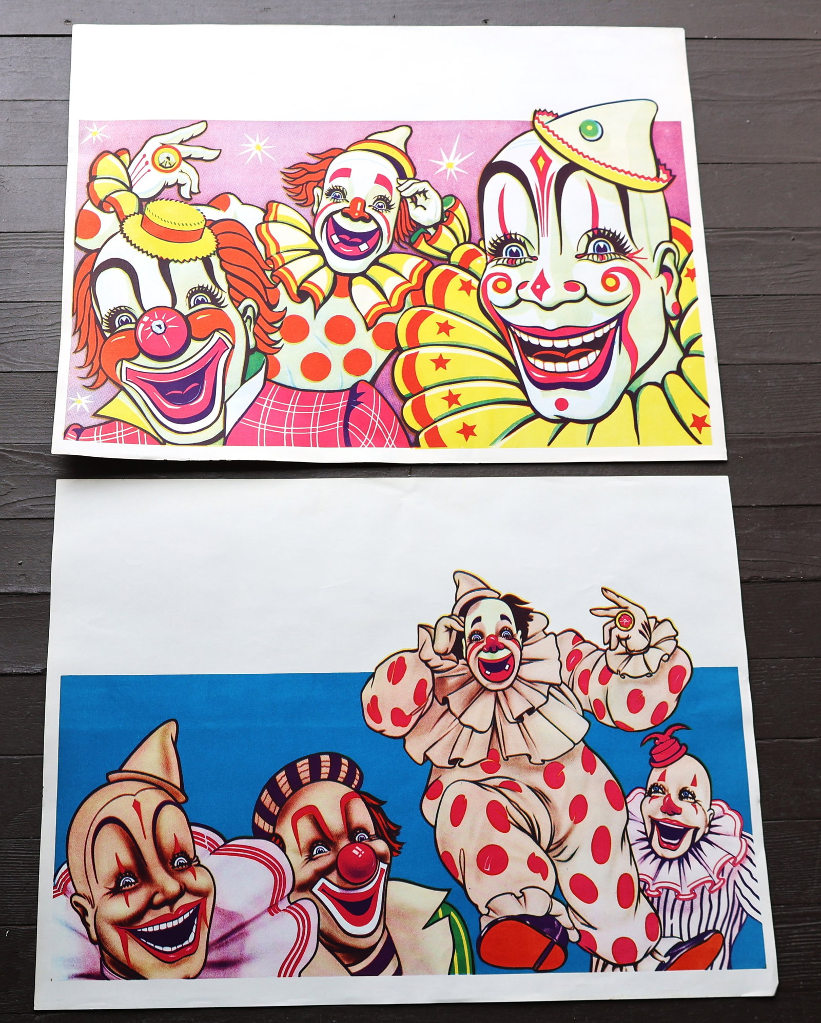 [2] Vintage 1960s Color Lithograph Circus Poster 21.5 inches x 28 inches: [2] Vintage 1960s Color Lithograph Circus Poster 21.5 inches x 28 inches