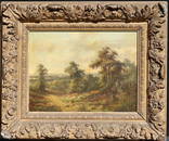 ASHER BROWN DURAND (1796 - 1886), 19th C. HUDSON RIVER SCHOOL LANDSCAPE OIL/C