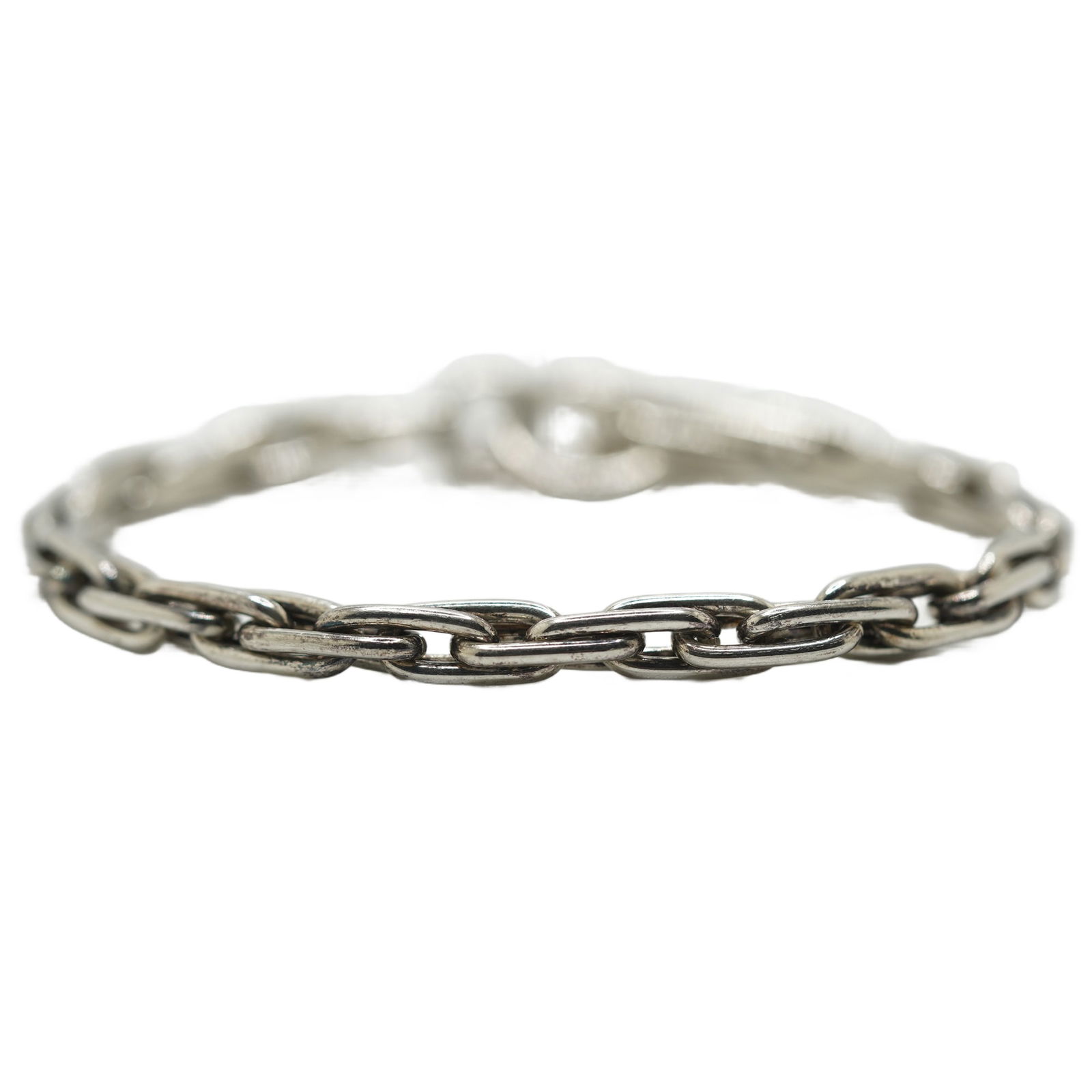 22.3 Grams Sterling Silver Large Oval Links Toggle Bracelet (1 of 7)