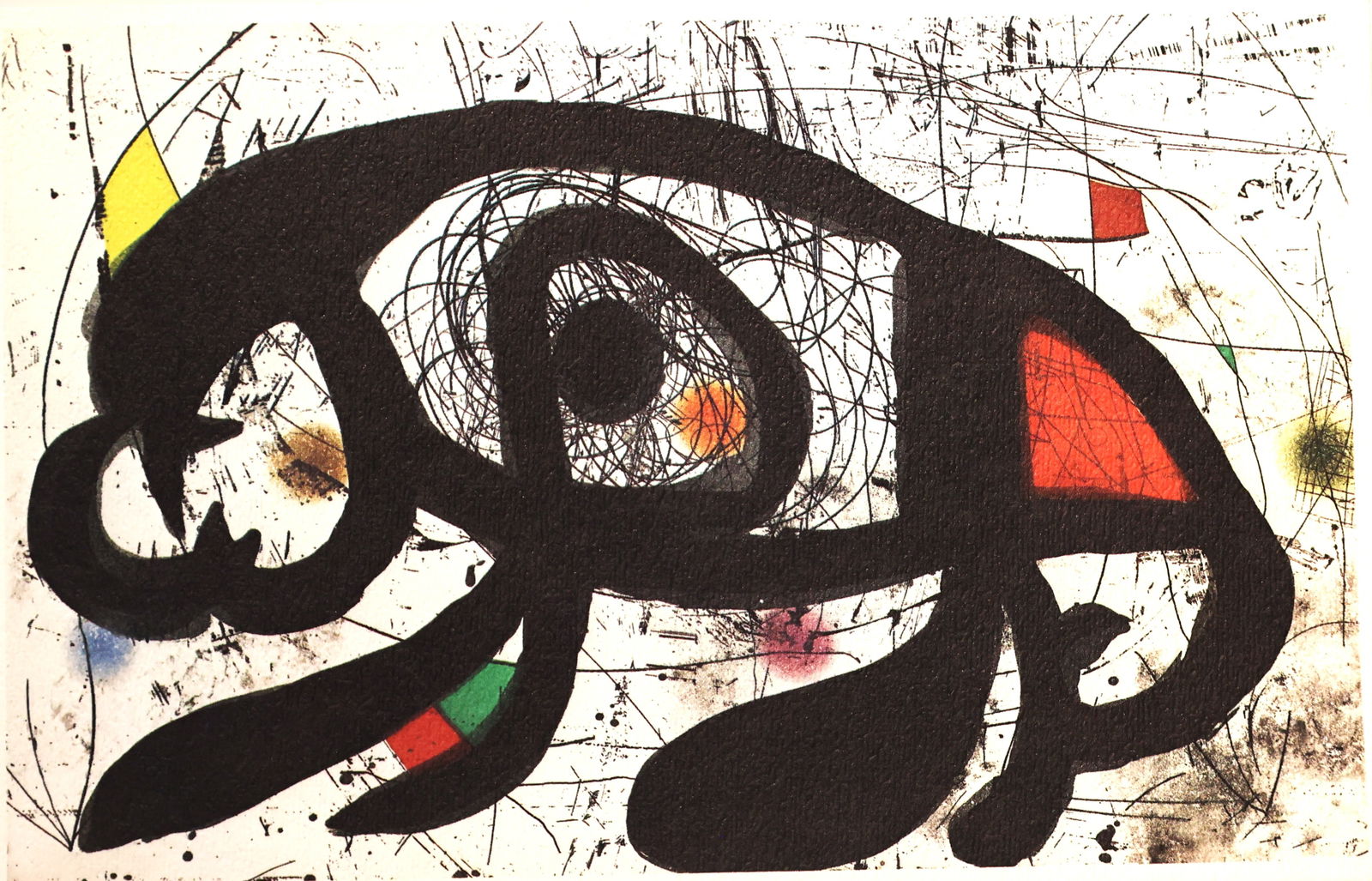 Original Unused JOAN MIRO Off-Set Lithograph Invitation Card - Mint Condition (1 of 3)
