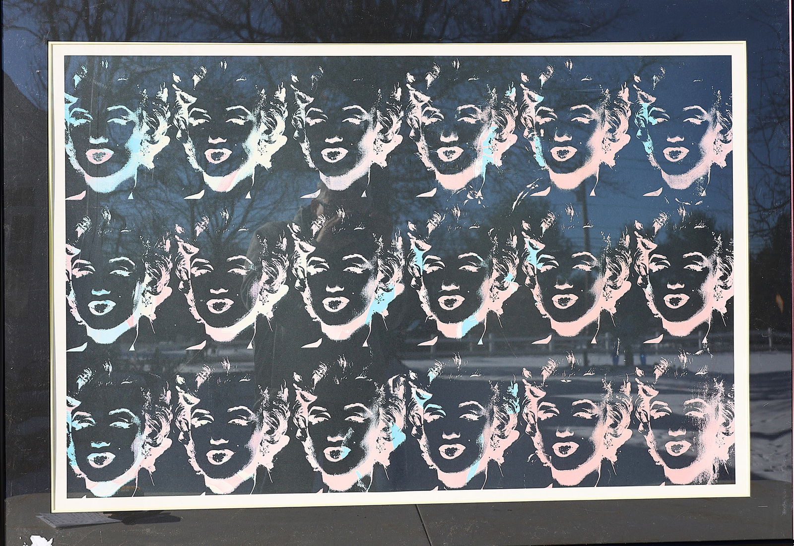 Andy Warhol "Eighteen Marilyns" Reversal Series Art Print Poster, Framed (1 of 5)