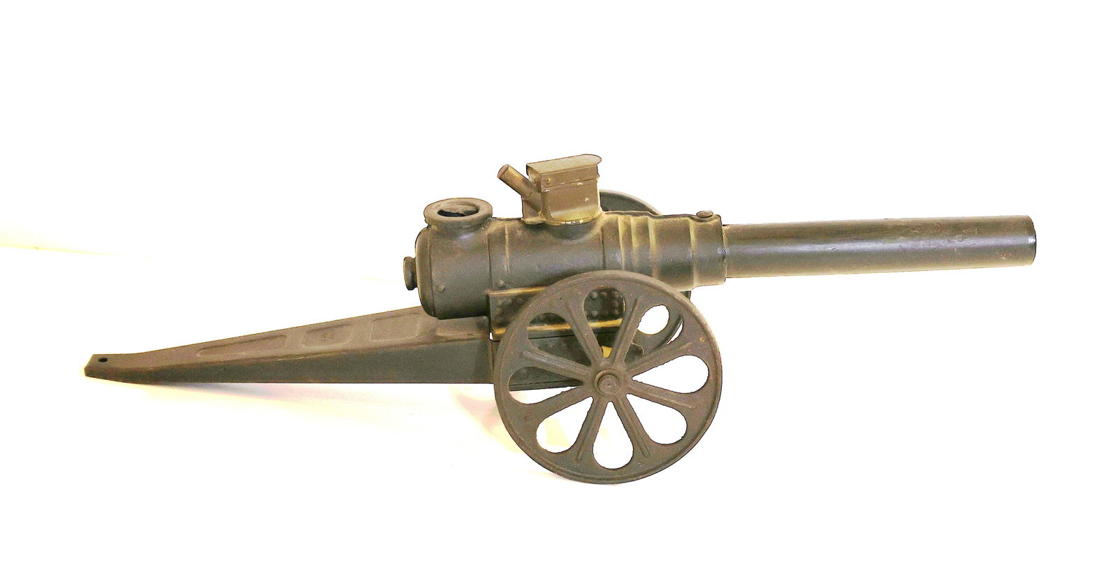 Vintage Metal "Big-Bang" Toy Cannon - Very Good Original Condition, 17 3/4 inches length (1 of 6)