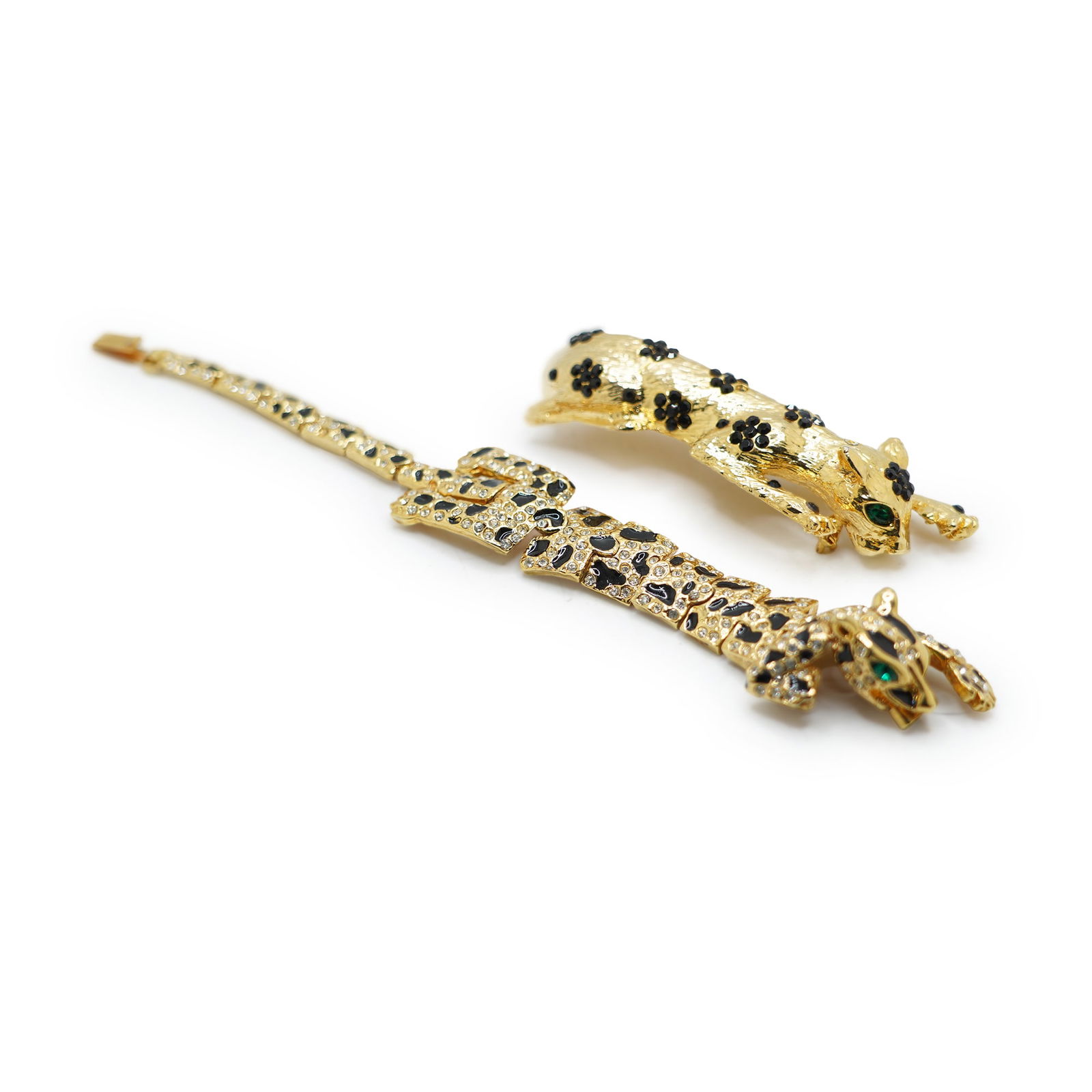 Quality Panther Pin 3 1/2 in. x 1 1/4 in.; Quality Panther Bracelet 7 1/4 in. x 1 1/4 in.: Quality Panther Pin 3 1/2 in. x 1 1/4 in.; Quality Panther Bracelet 7 1/4 in. x 1 1/4 in.