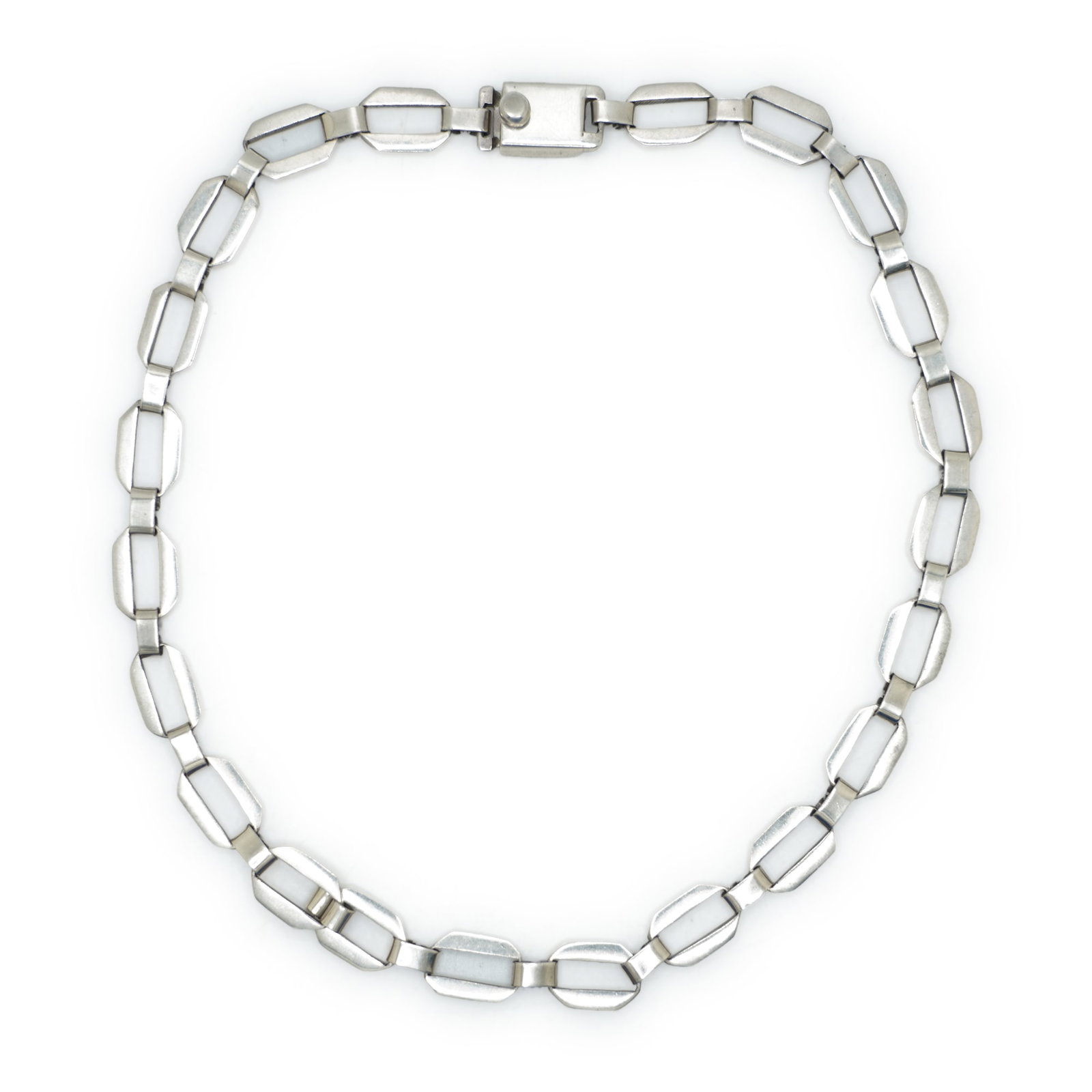 61.32 Grams .925 Sterling Silver Heavy Links Necklace 19 1/2 in. x 1/2 in.; TO-40 Alicia Mexico (1 of 9)