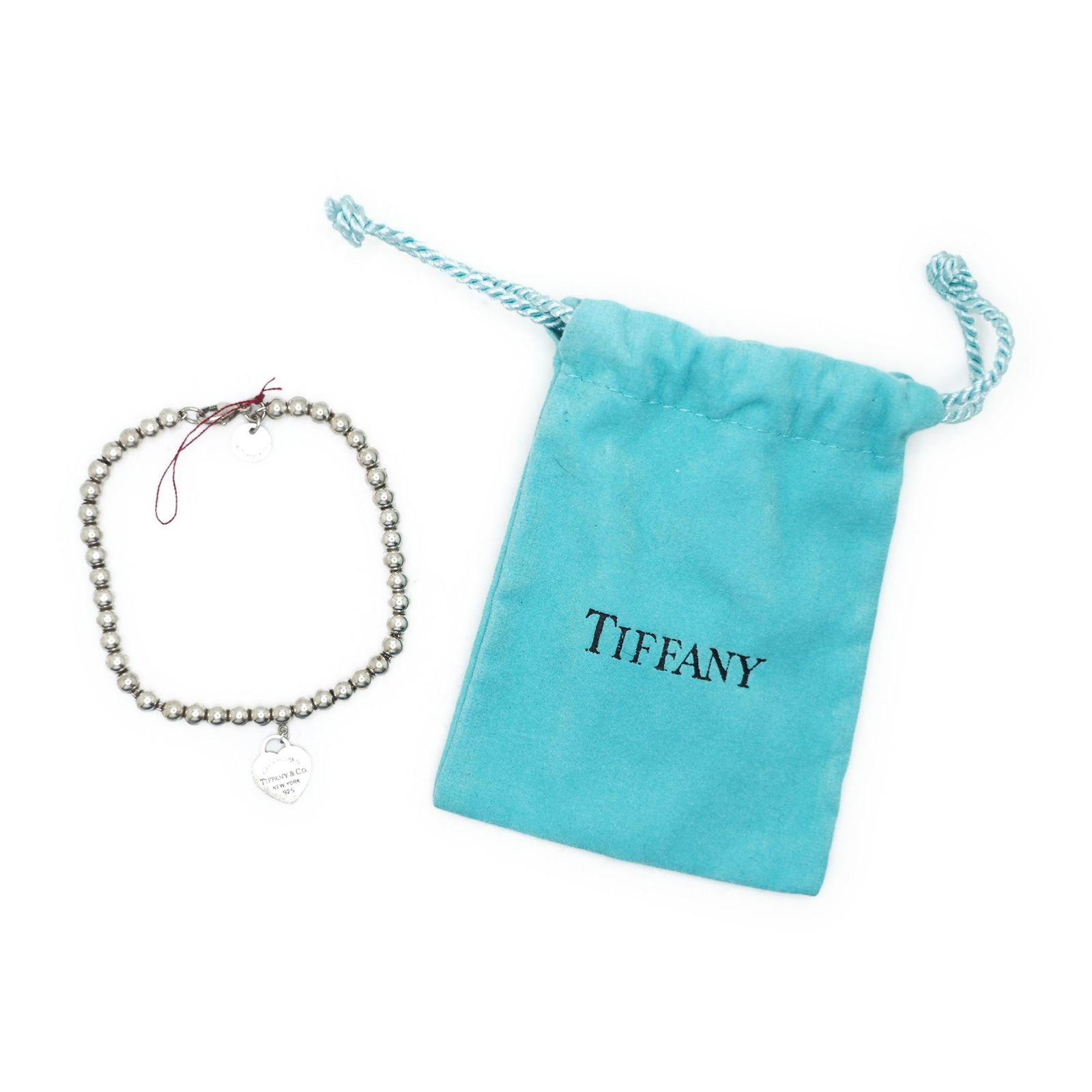 "Please Return to Tiffany & Co 925 New York" Sterling Silver Charm 1 in. Diameter (1 of 9)