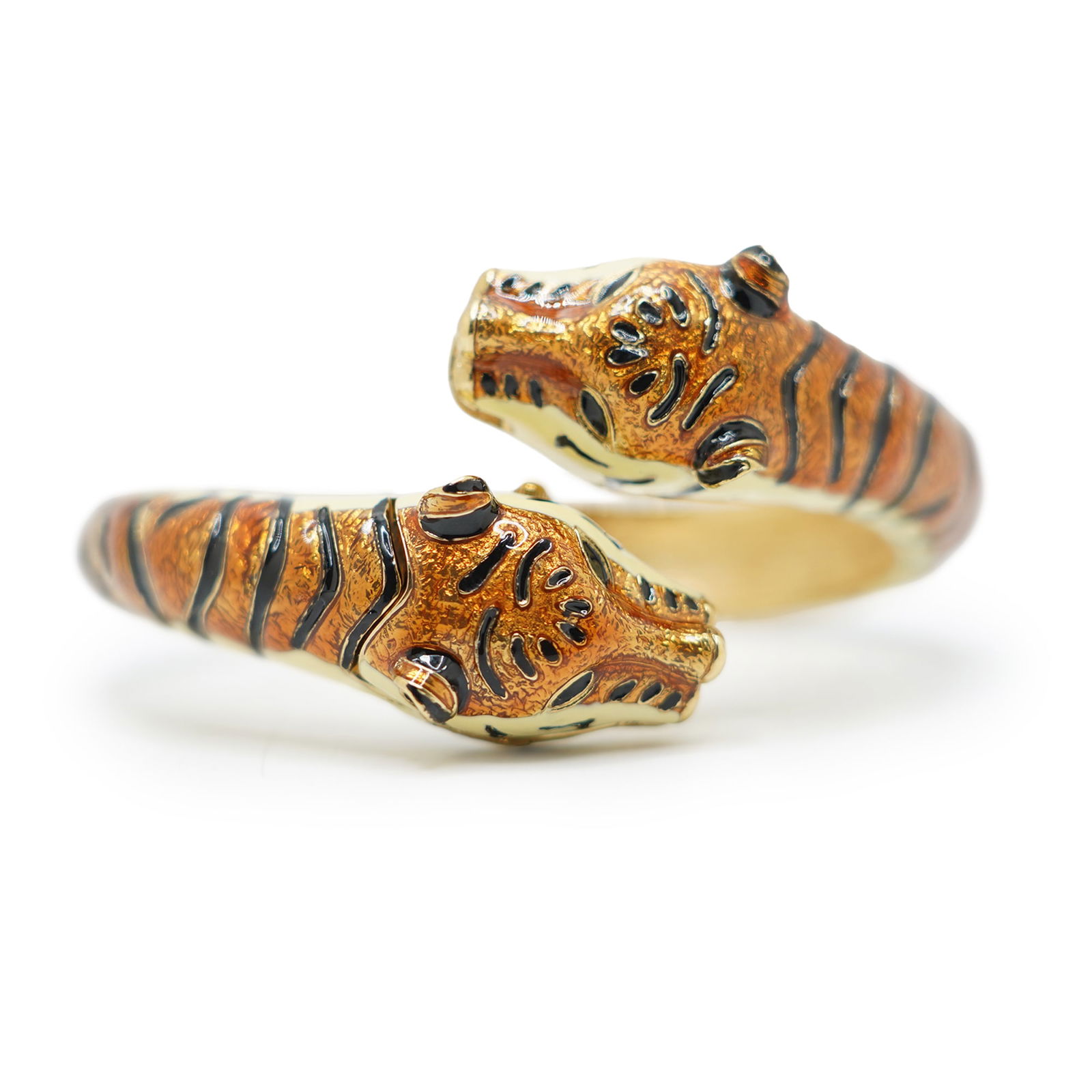 KJL Tiger "Watch" Bangle Bracelet 3 in. x 2 1/2 in. x 1 1/2 in. (1 of 10)