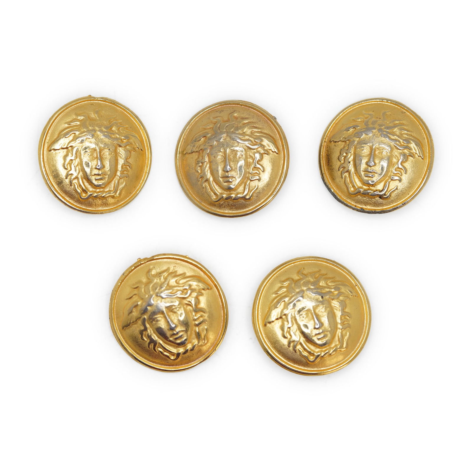 Set of 5 VERSACE Buttons , 1 Inch Diameter (1 of 6)