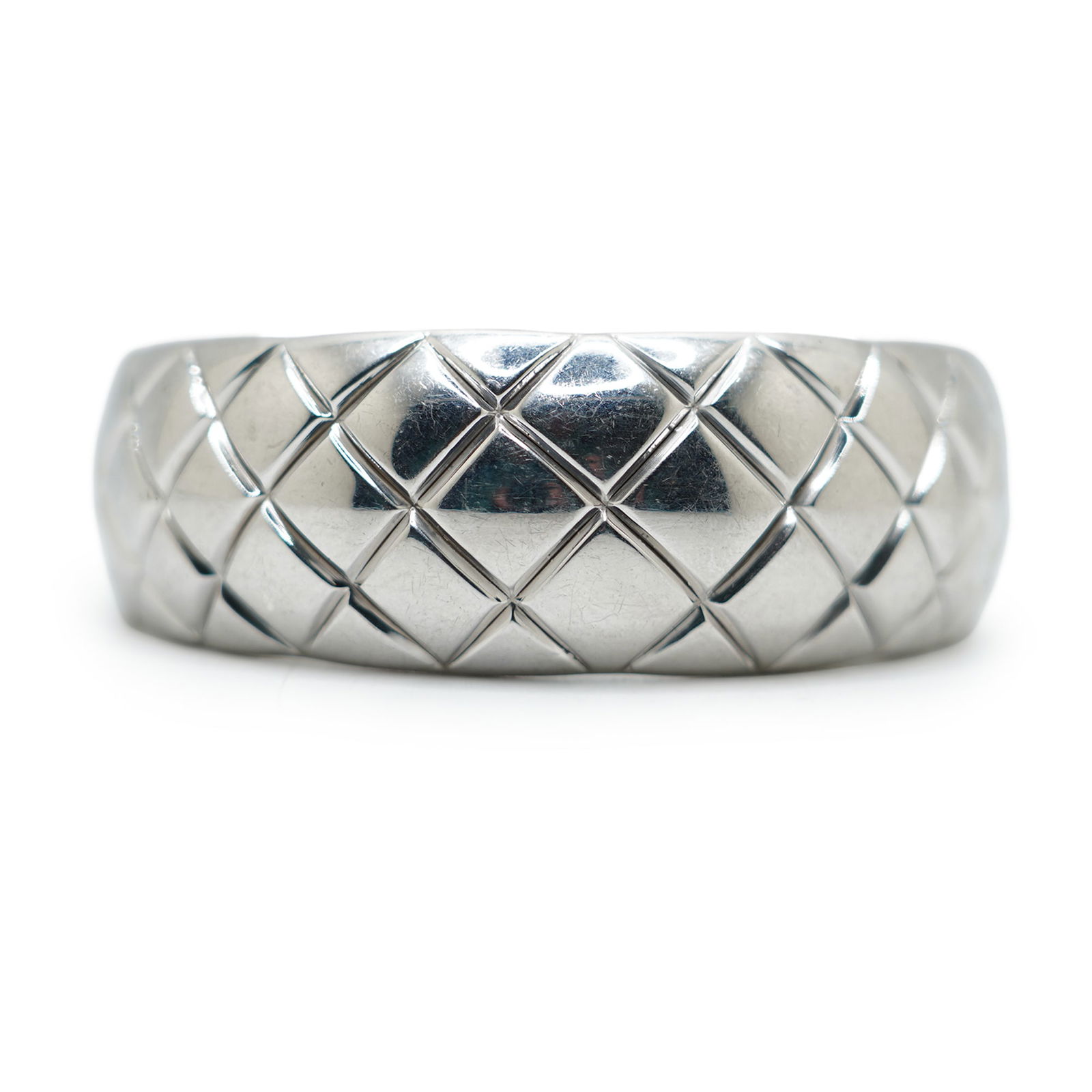 35.65 Grams .925 Sterling Siver Basket Weave Design Wide Cuff Bracelet 2 7/8 in. x 2 3/8 in. x 1 in. (1 of 6)
