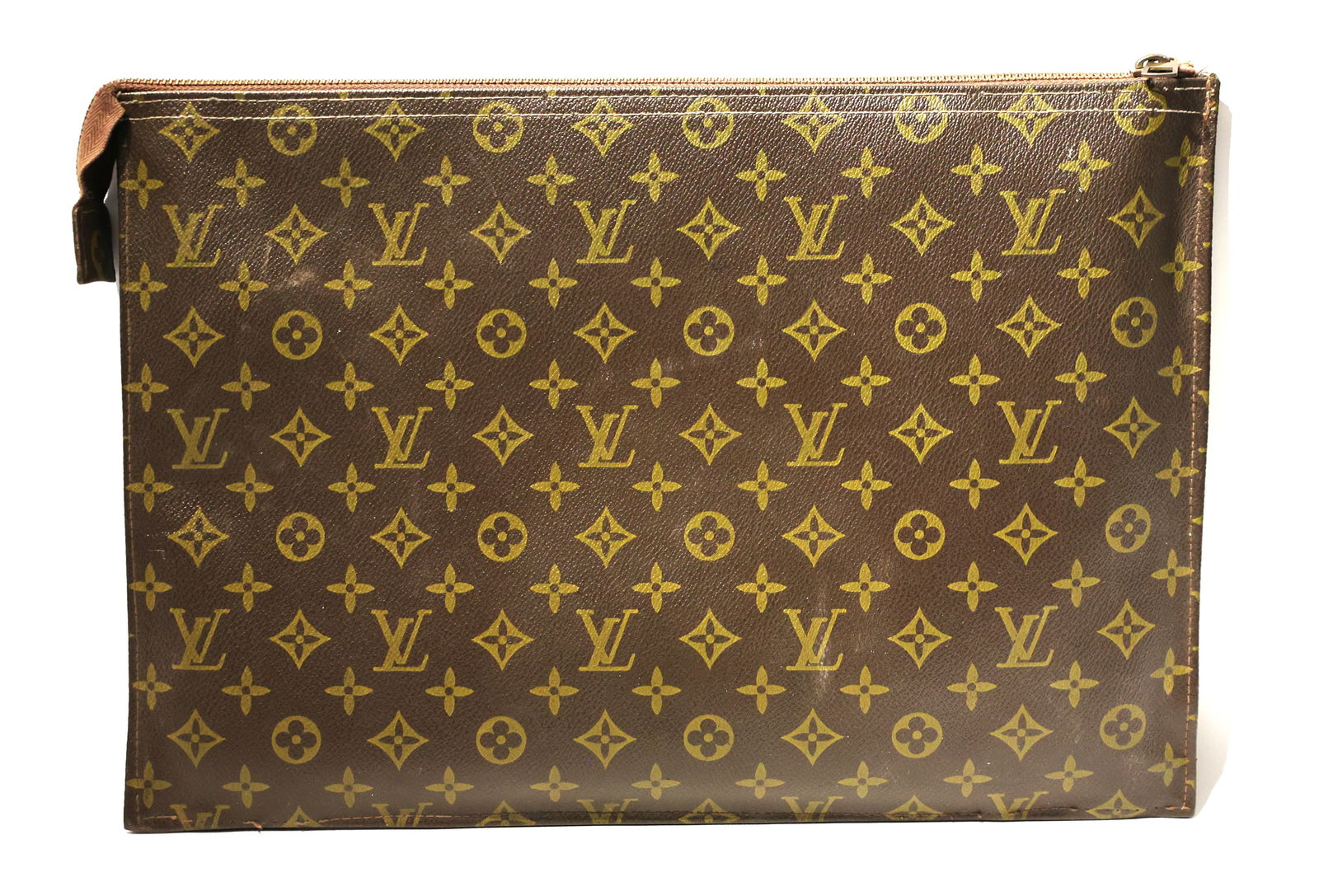 Vintage LOUIS VUITTON Document Holder in Classical Monogram Pattern 11 in. x 15 3/4 in. (1 of 7)