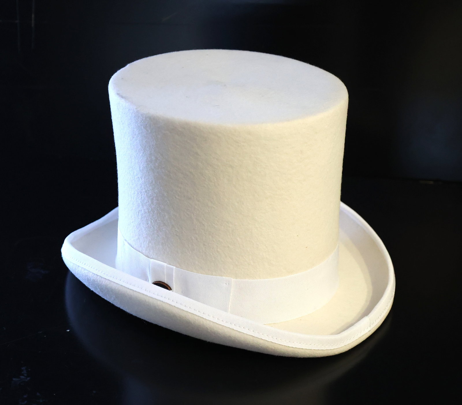 White Top Hat - Gemvie - Hand Made - Size 57cm - Clean Condition (1 of 7)