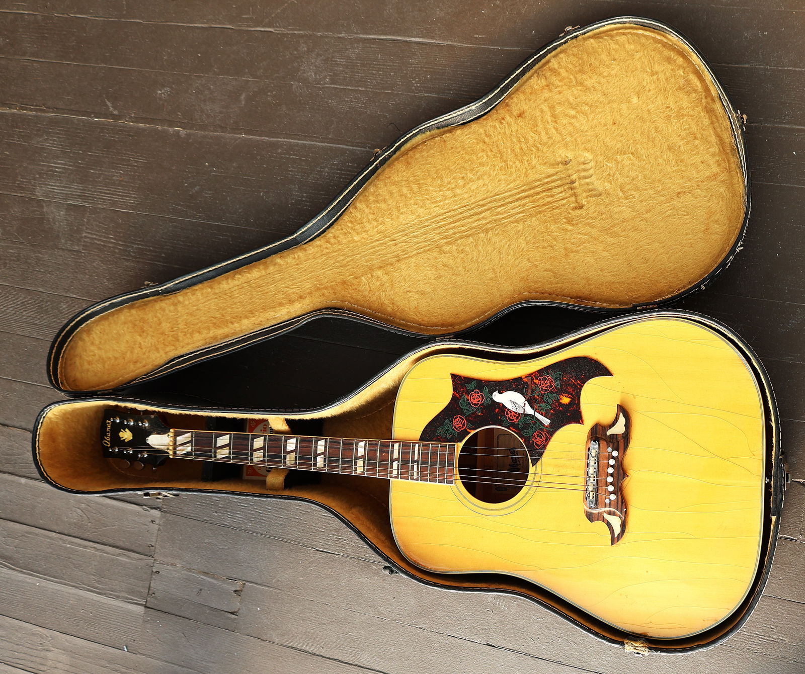 Vintage Ibanez Jamboree Modelo No. 690 Acoustic Guitar With Bird, Desde 1908, #801390 Japan (1 of 19)