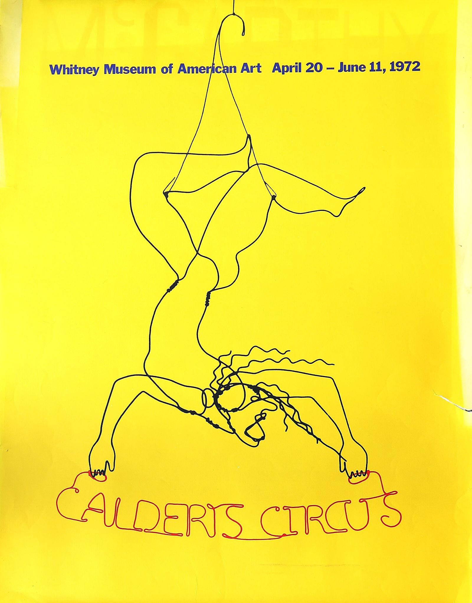 Alexander Calder, Calder's Circus, Whitney Museum of American Art April 20-July 11, 1972: Alexander Calder, Calder's Circus, Whitney Museum of American Art April 20-July 11, 1972. Alexander Calder's "Calder's Circus" show held at the Whitney Museum of American Art in New York City. Exhibit