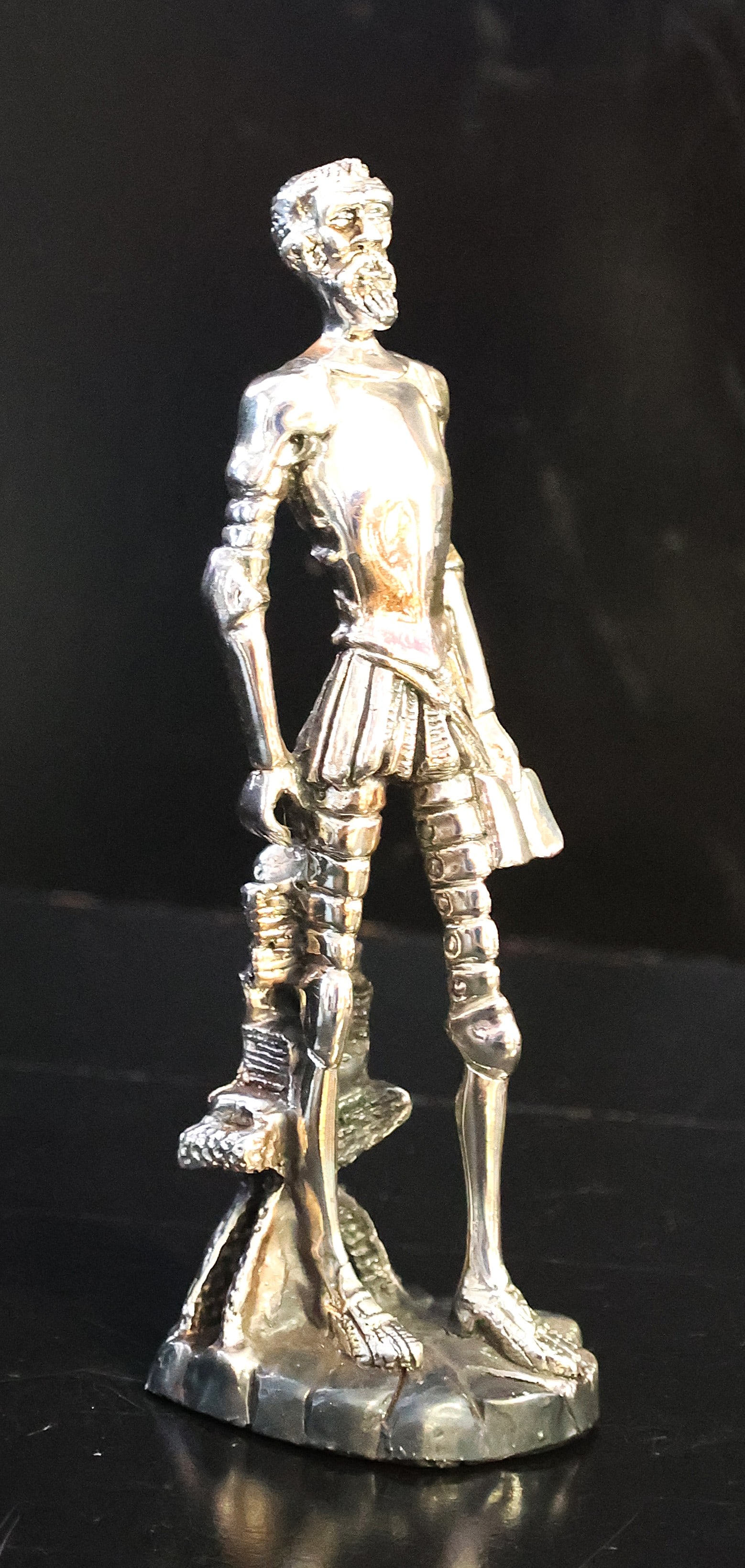 Sterling Silver Don Quiote Figure 7.25 inches height, 2.5 inches x 1.75 inches Base (1 of 5)