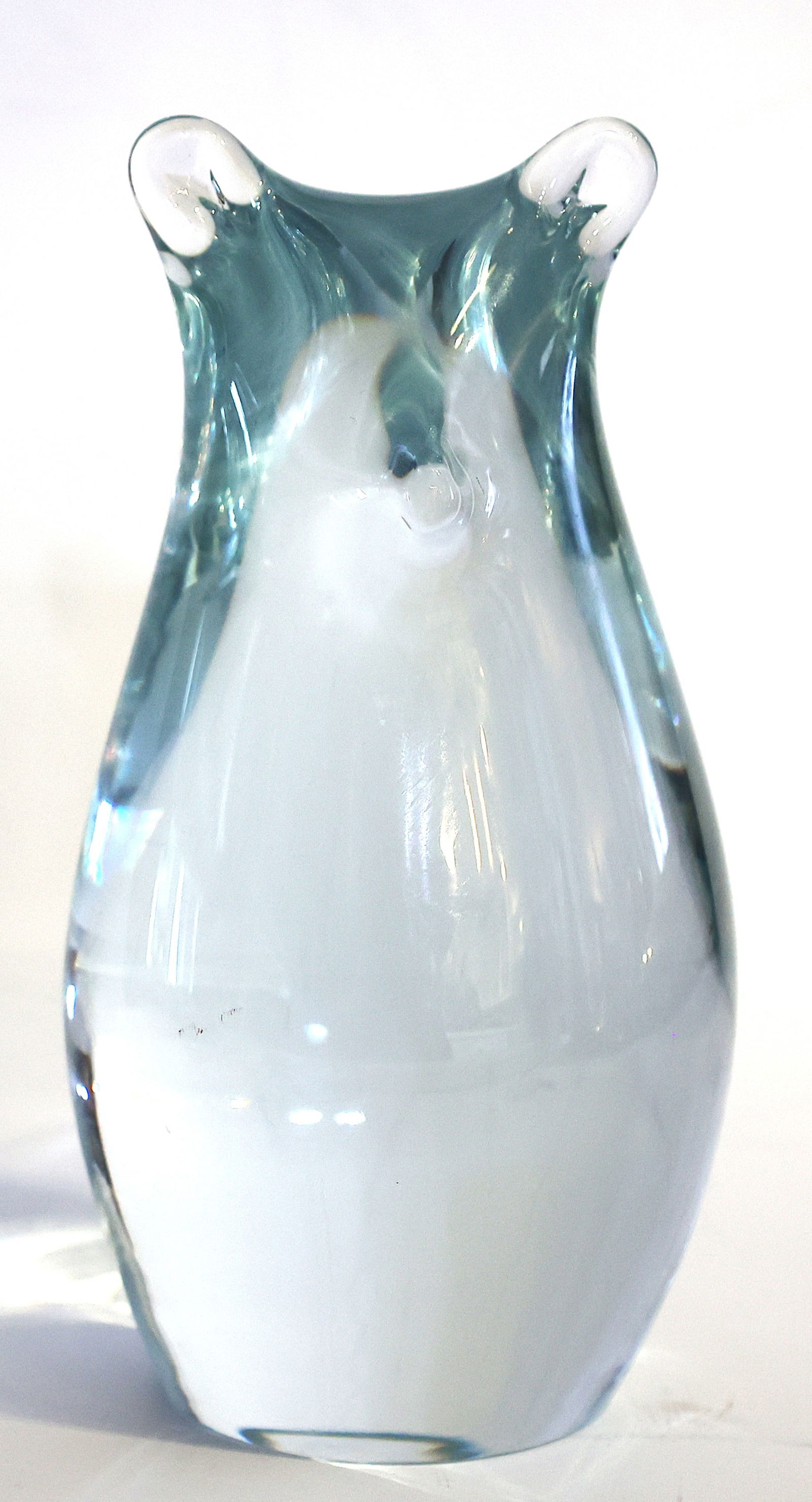 Per Lütken for the Danish Glassworks Holmegaard Crystal Art Glass Bear Figure Statue 7 3/4 in. tall (1 of 6)