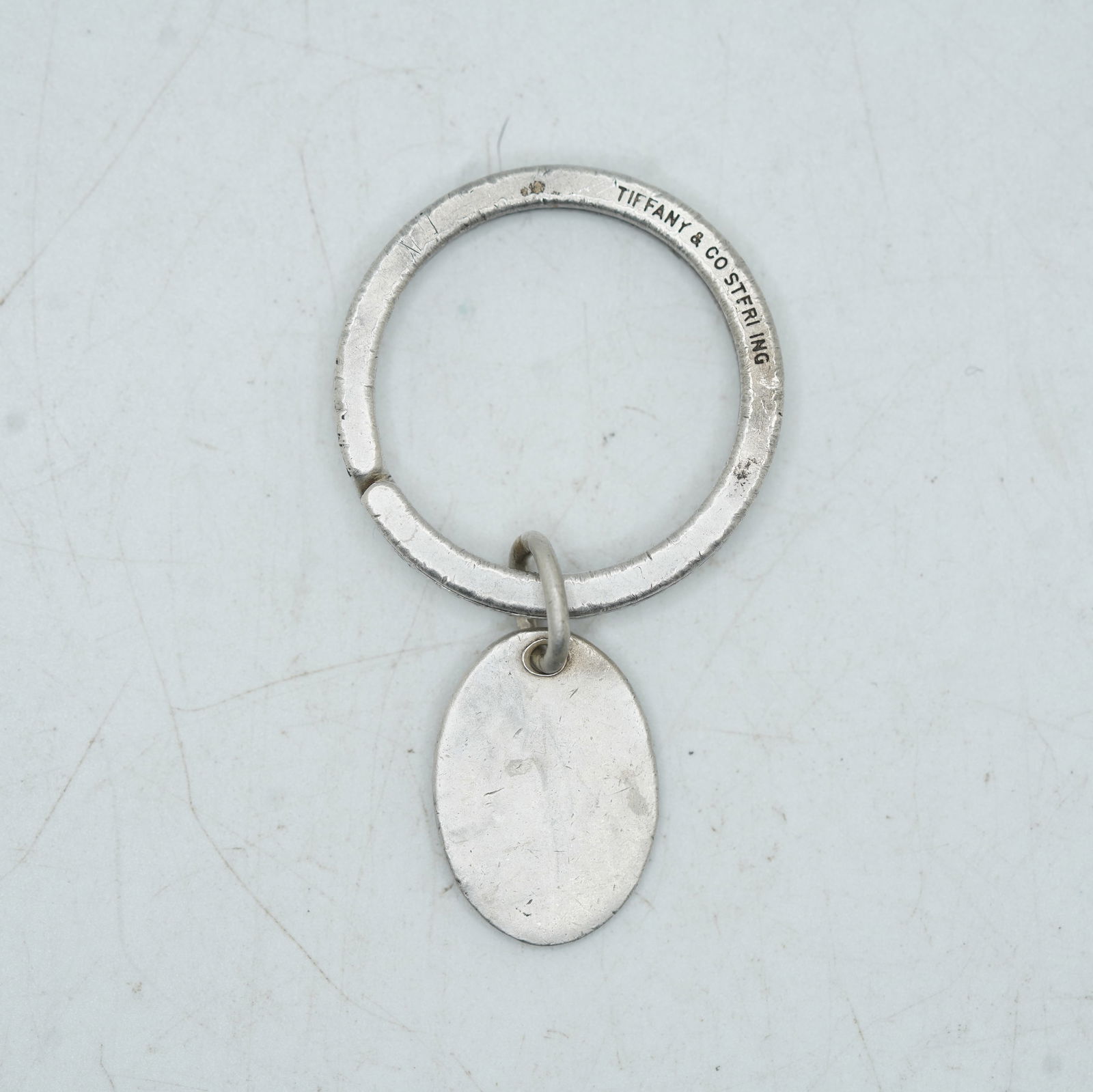 Tiffany & Co Sterling Silver Key Chain 1 1/4 in. diameter, Weighs 11.66 Grams (1 of 5)