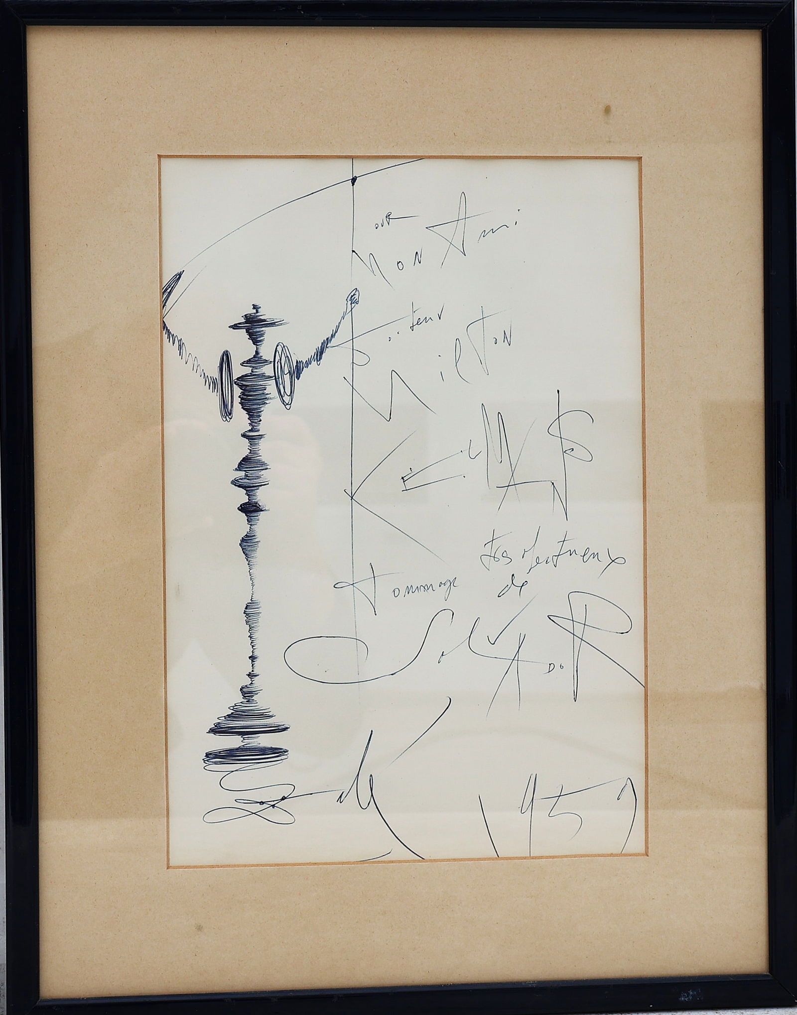Salvador Dali, Ink on Paper, 1904-1989 Spain, Surrealist artist , Signed and Framed (1 of 6)