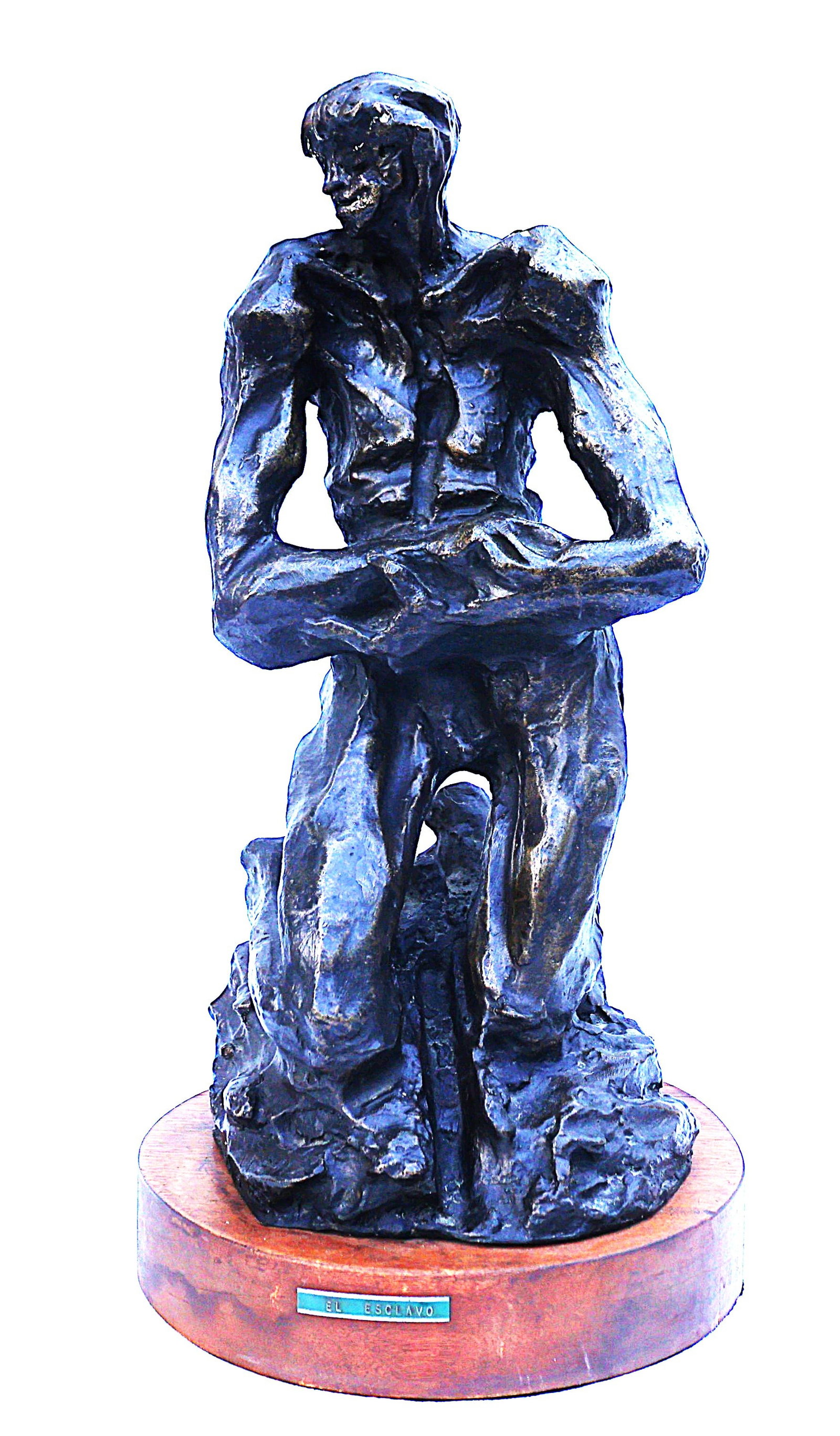 Elias Lifshitz 1967; Sculpture of Brutalist Man Titled "El Escalavo", Signed and Dated 1967 (1 of 13)