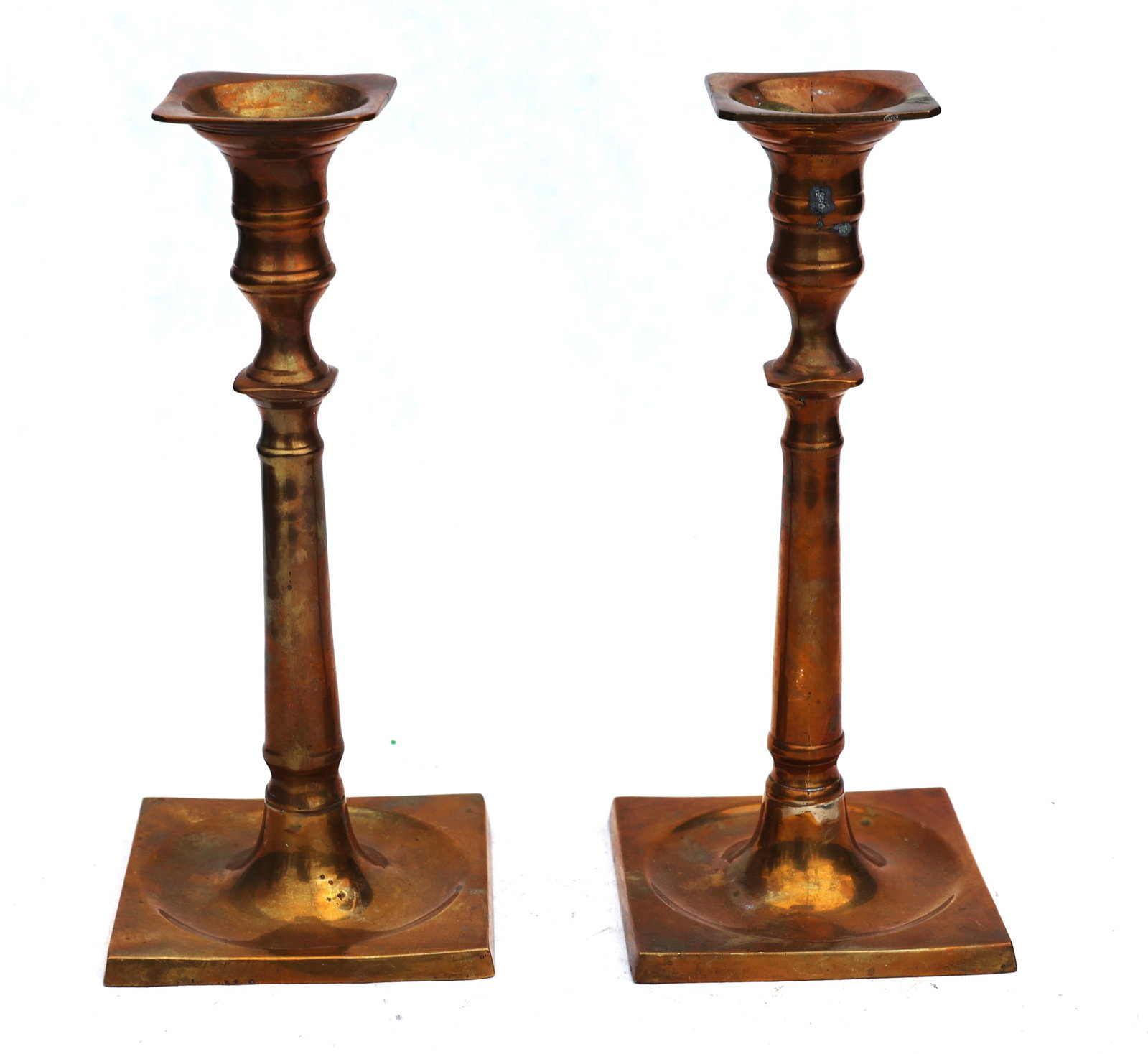 Pair Classical Tall Brass Candlesticks - 3