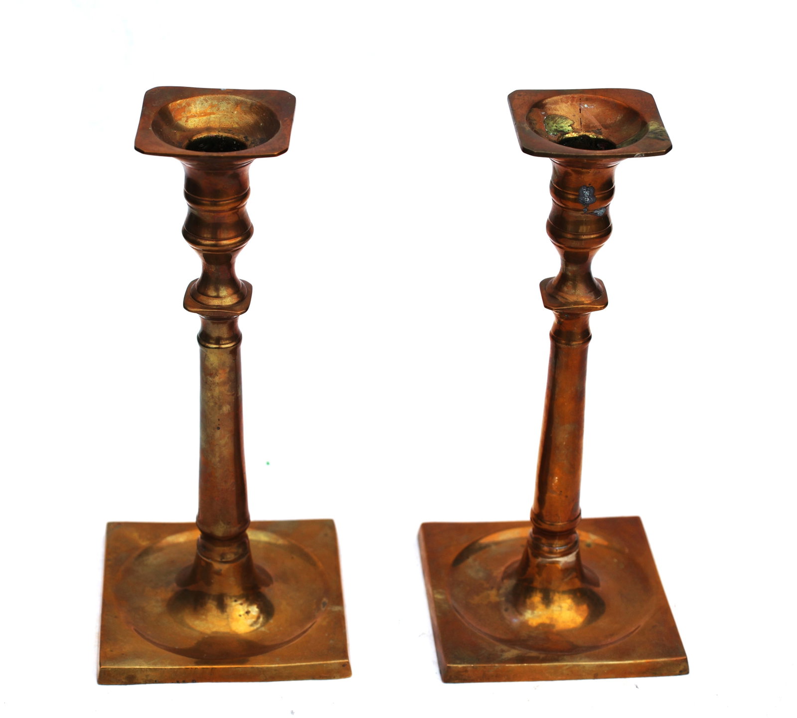 Pair Classical Tall Brass Candlesticks - 4