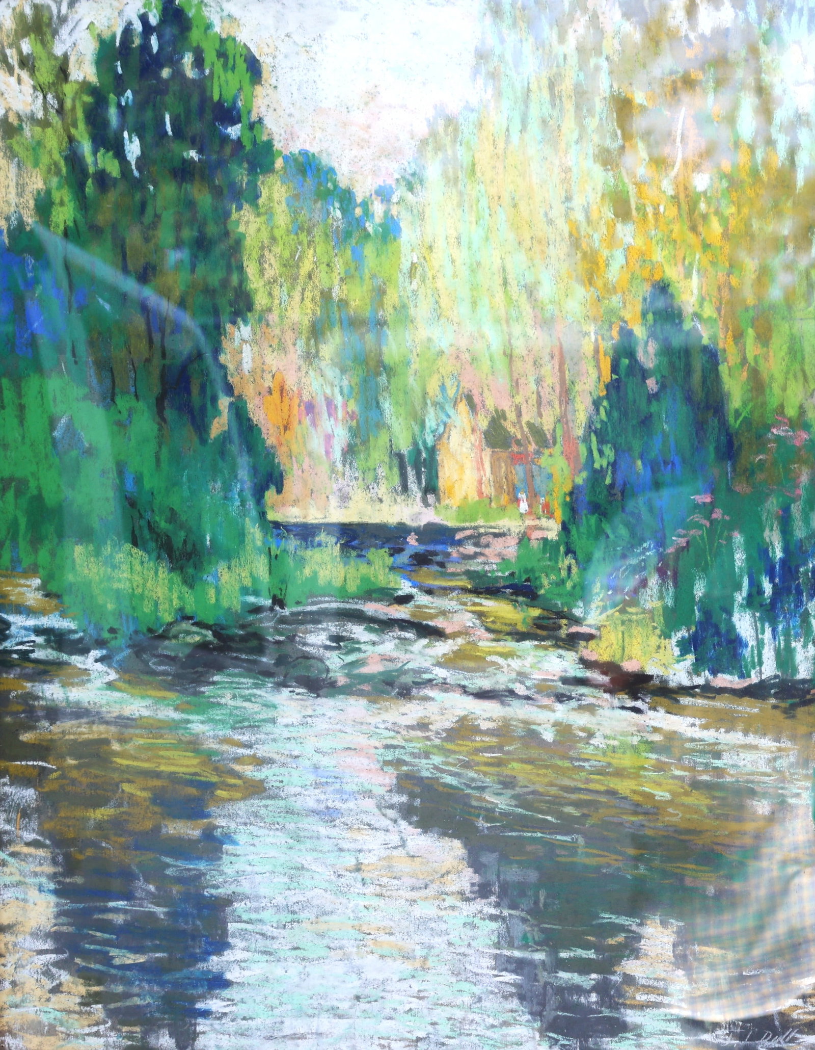John J Dull, Pastel Painting of a Landscape, Signed, Framed, Listed American Artist (1 of 7)