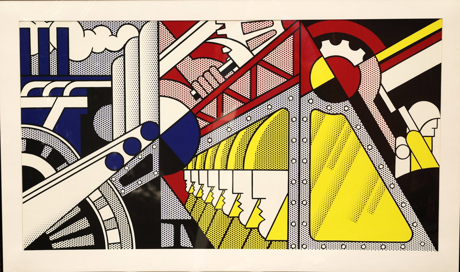 serigraph print titled "Study for Preparedness," created by pop artist Roy Lichtenstein in 1989 (1 of 4)