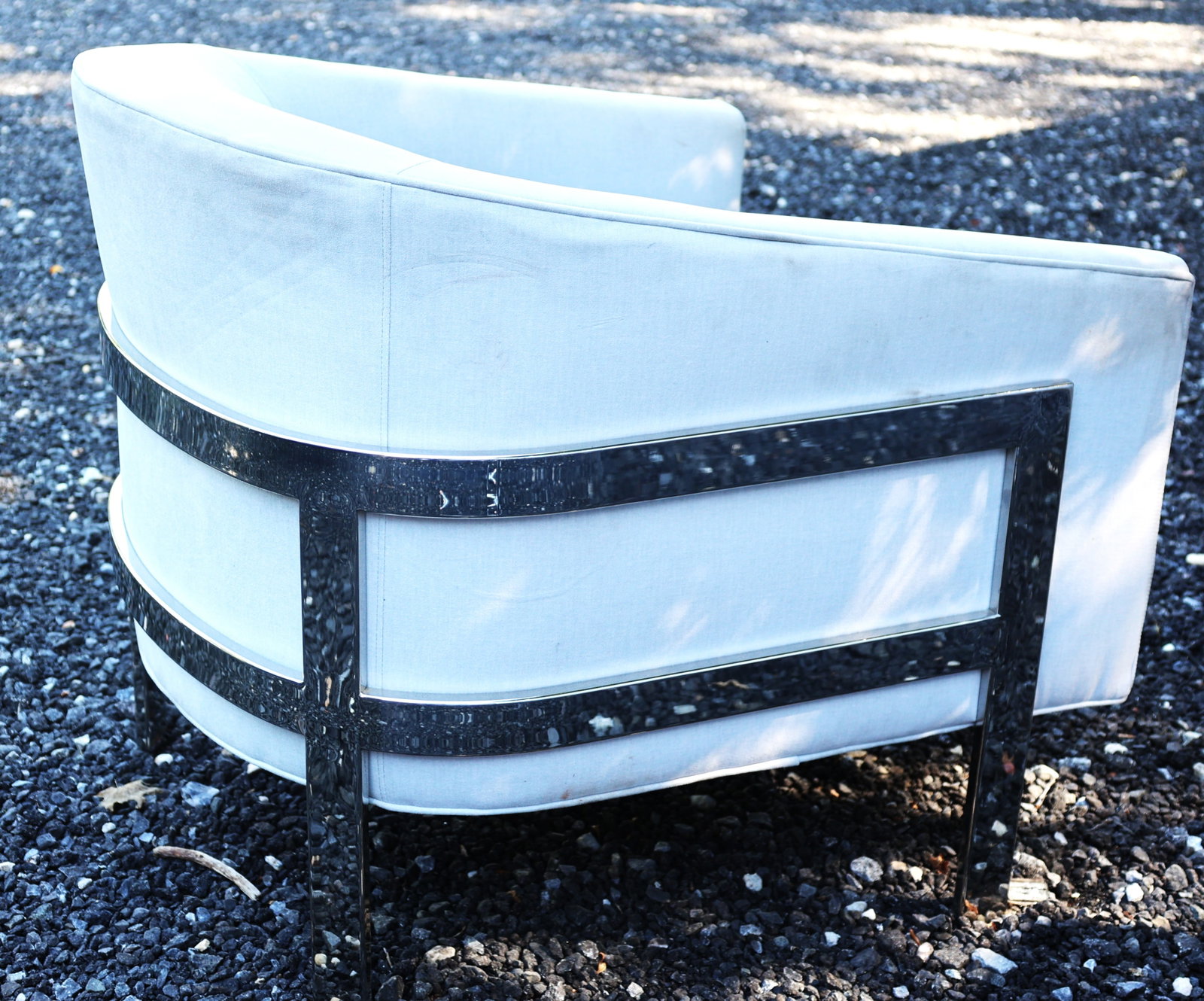 1970s Mid Century Lounge Barrel - Tub Chair Styled After Milo Baughman (1 of 4)