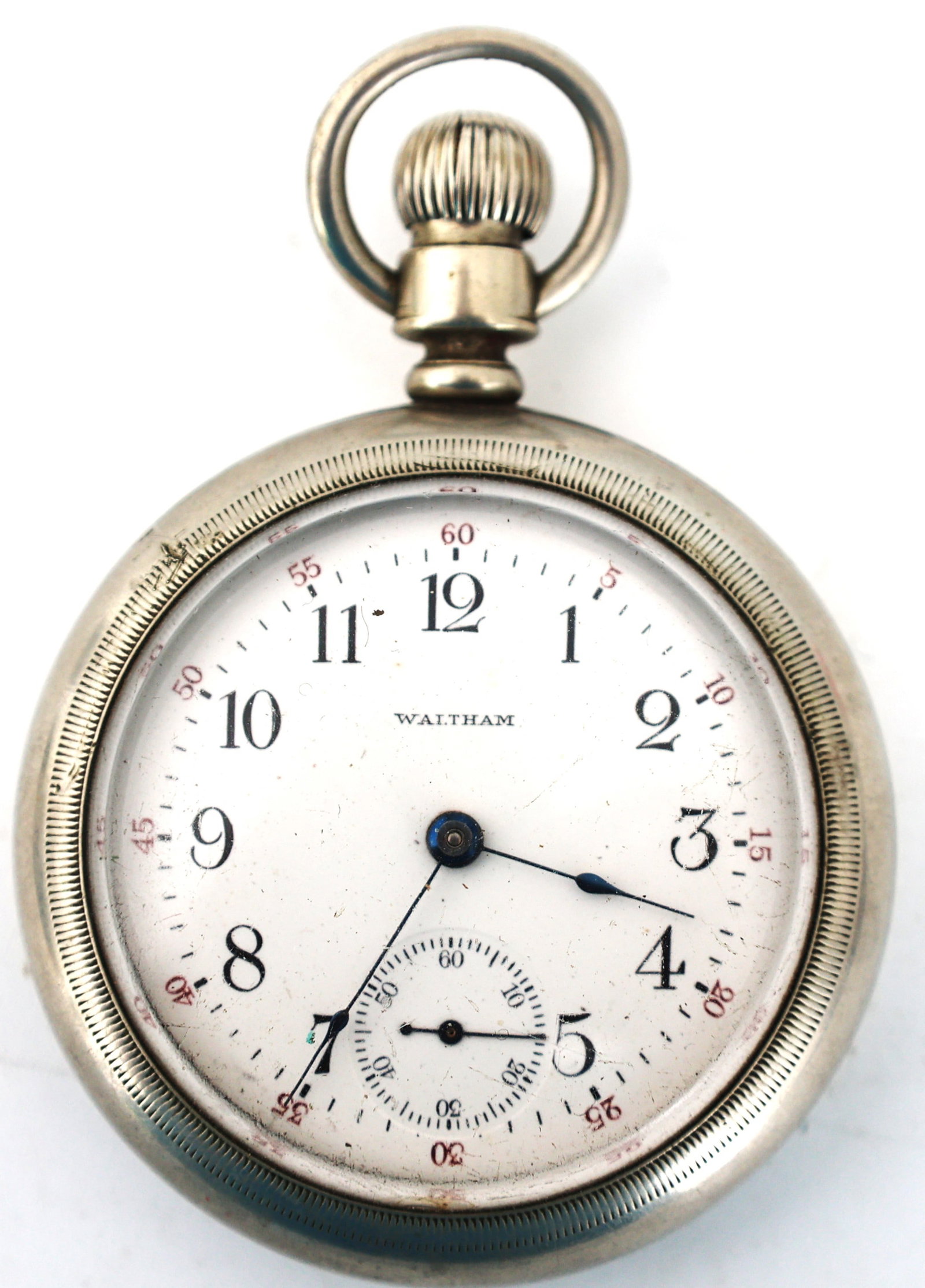 Waltham, Pocket Watch, Case Tests Sterling Silver (1 of 3)