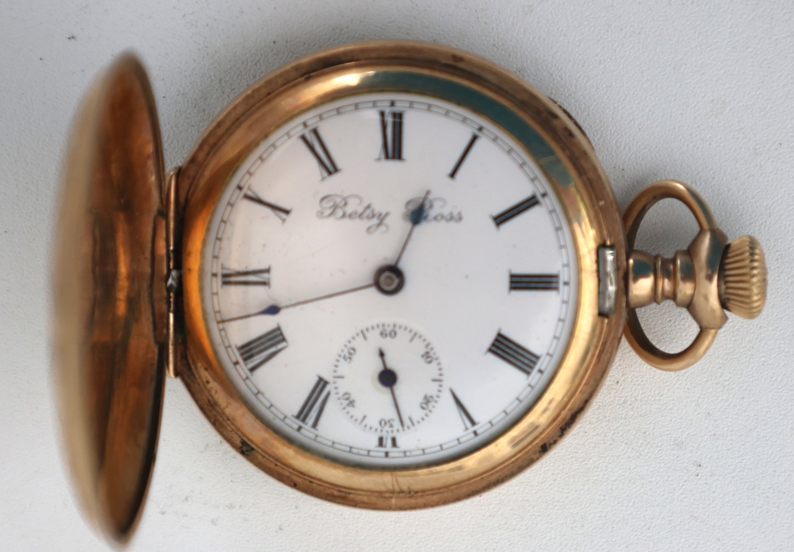 Betsy Ross, U.S.A Pocket Watch 10K Gold Filled (1 of 7)