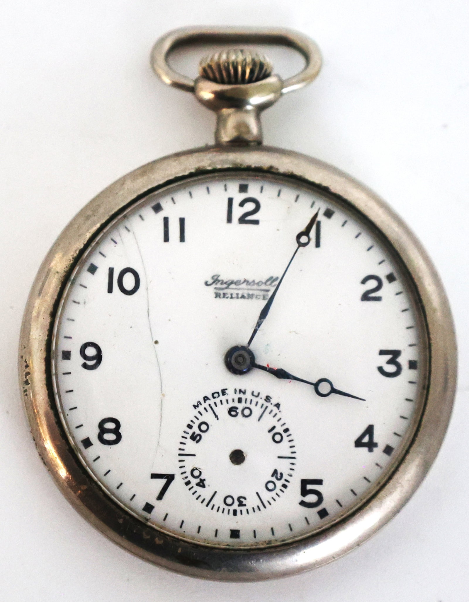 Ingersol Reliance Pocket Watch, 7 Jewels (1 of 5)