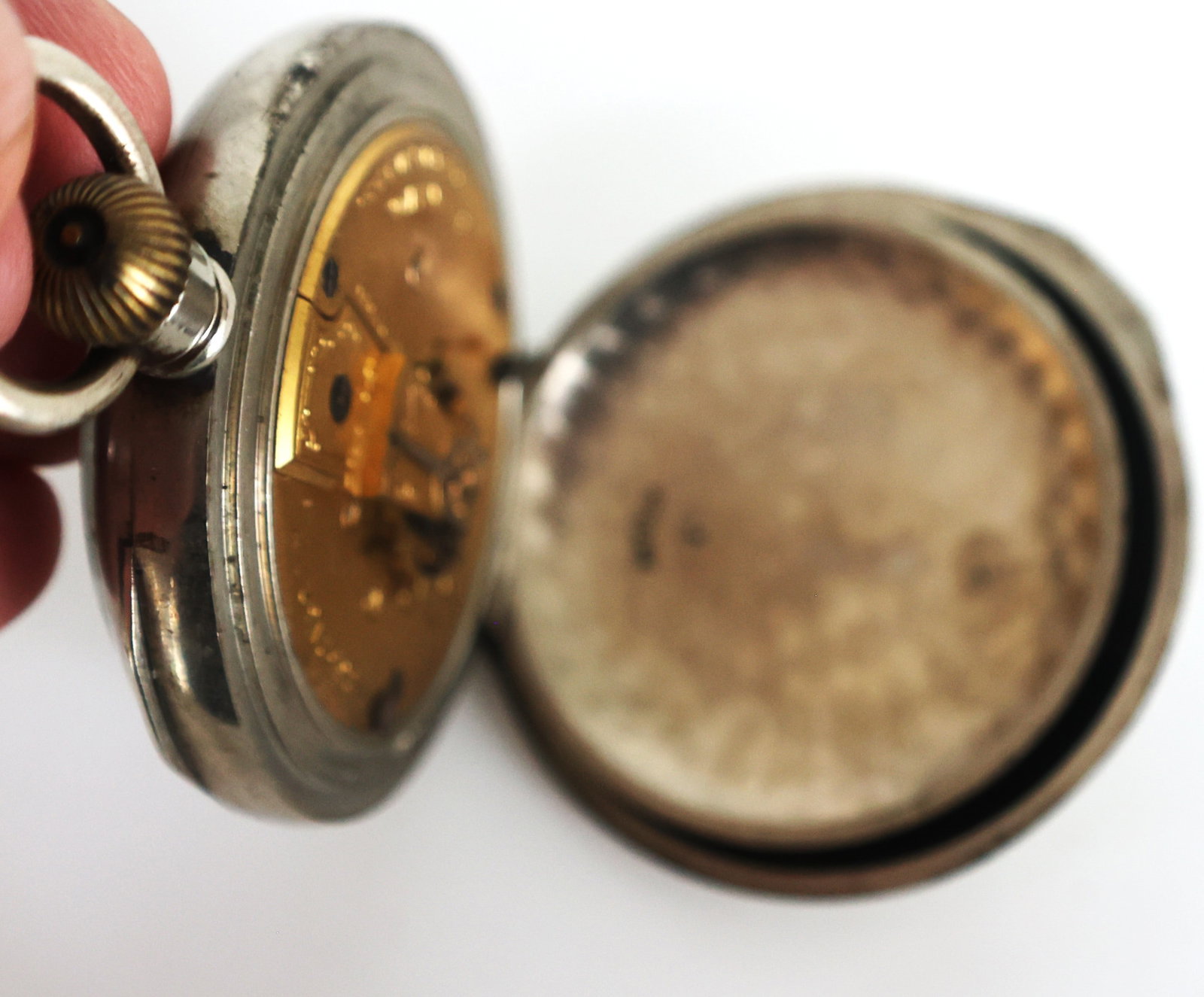 Sterling Movement Pocket Watch - 4