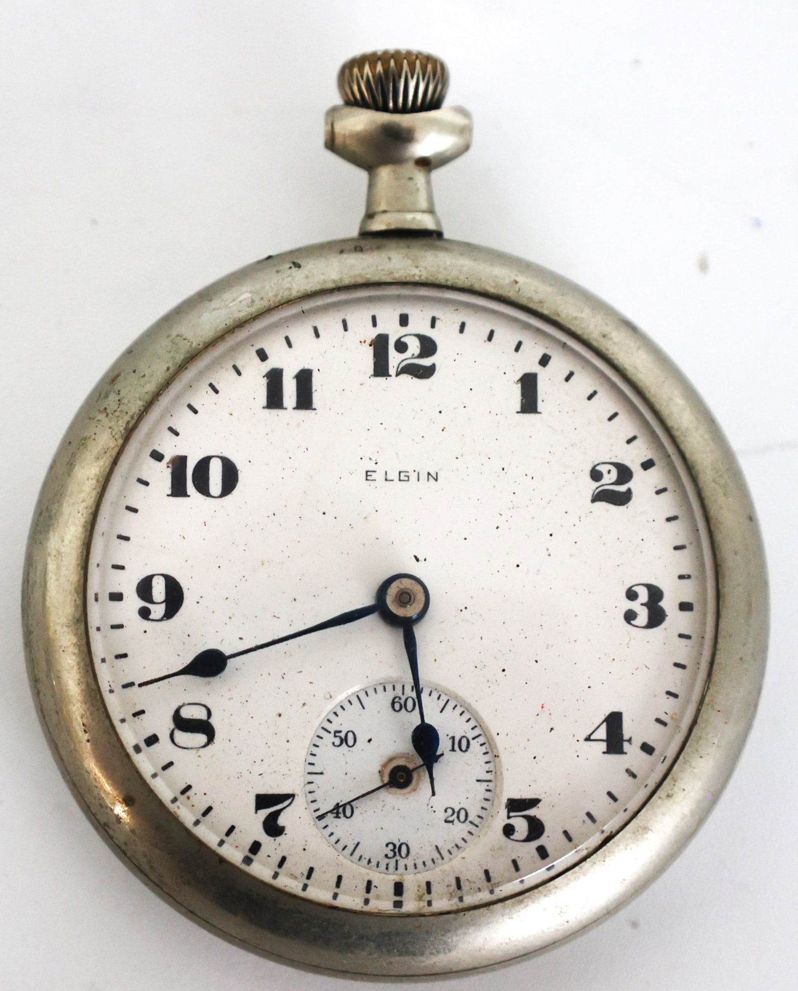 Elgin Pocket Watch, Elgin Nat'l Watch Co., 20668486: Size: 2 5/8 in. x 2 in. face; Elgin Pocket Watch, Elgin Nat'l Watch Co., 20668486