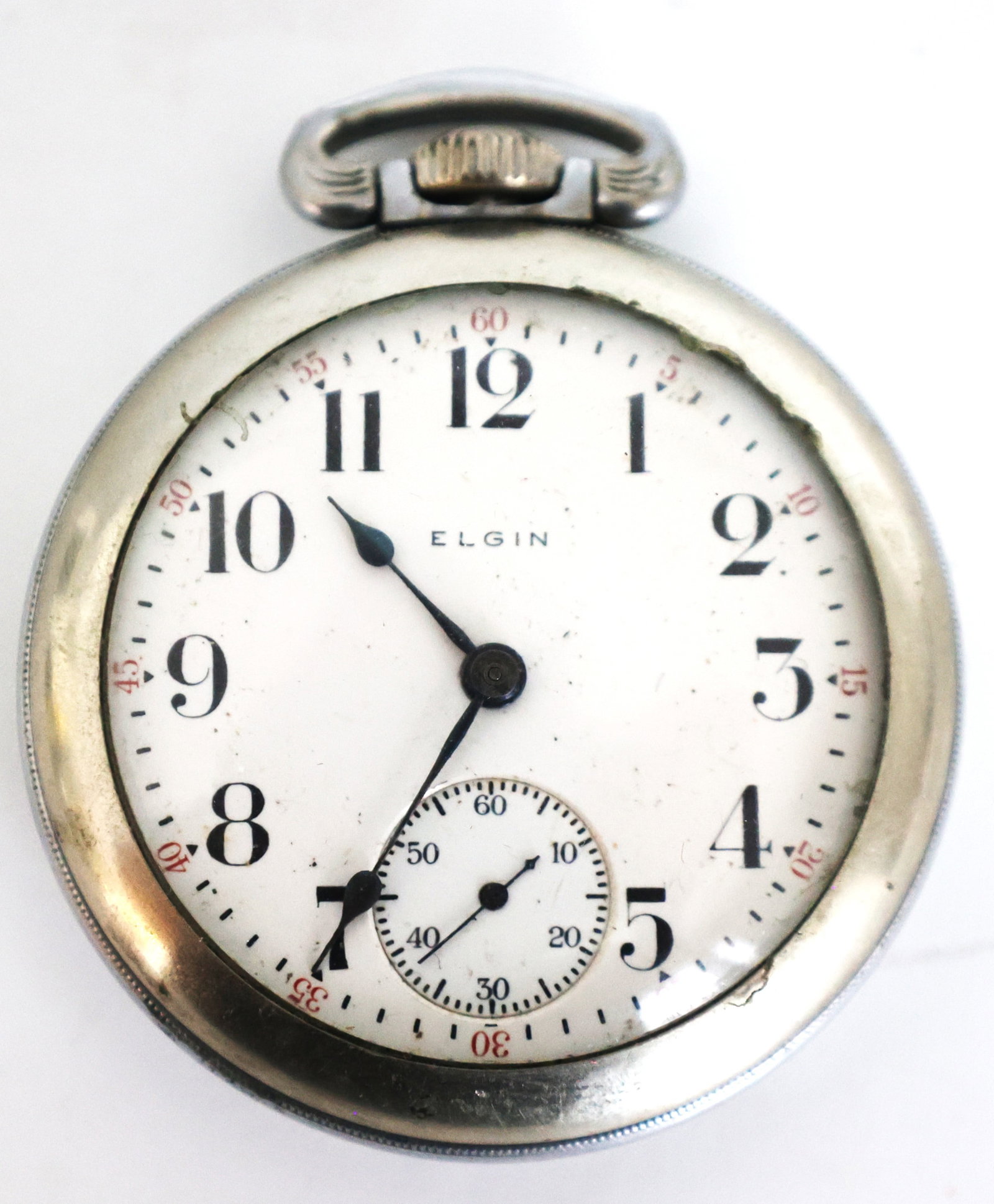 Elgin Pocket Watch, 15 Jewels., 19114688: Size: 2 5/8 in. x 2 1/8 in. face; Elgin Pocket Watch, 15 Jewels., 19114688