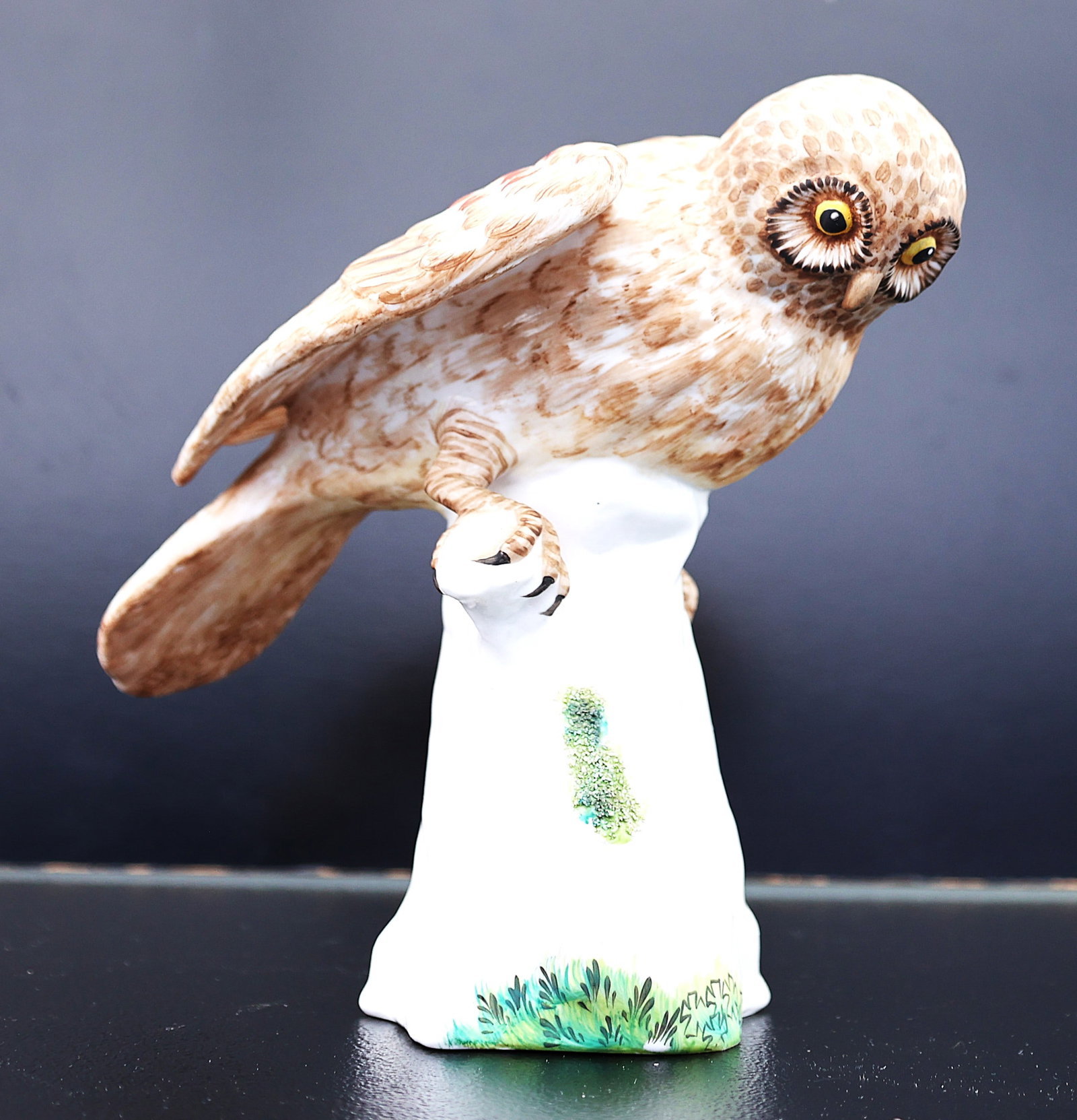 vintage Crown Staffordshire bone china figurine of a hawk owl.It was designed by M. Doubell Miller i (1 of 10)