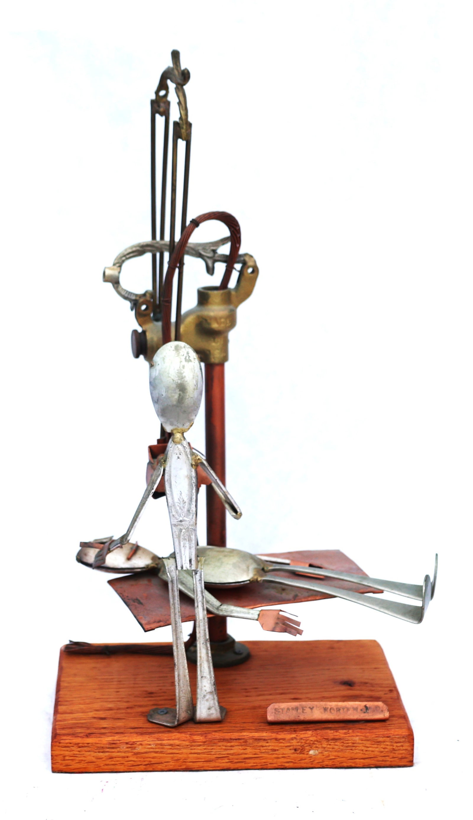 Richard Hardie Spoon Sculpture titled "Oral Surgeon," created around 1981.The piece is constructed (1 of 10)