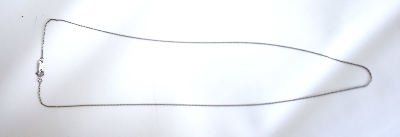 0.39 DWT 10K White Gold Chain 19 inches length: 0.39 DWT 10K White Gold Chain 19 inches length