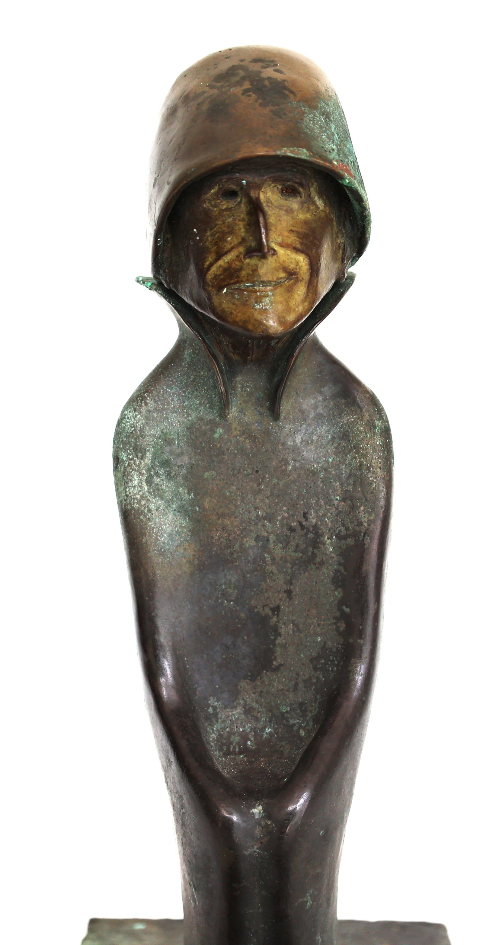 Michael De Lisio 1901-2001, Bronze Sculpture Georgia O'Keefe, Signed, Darted 1988, #3 of 8 (1 of 17)