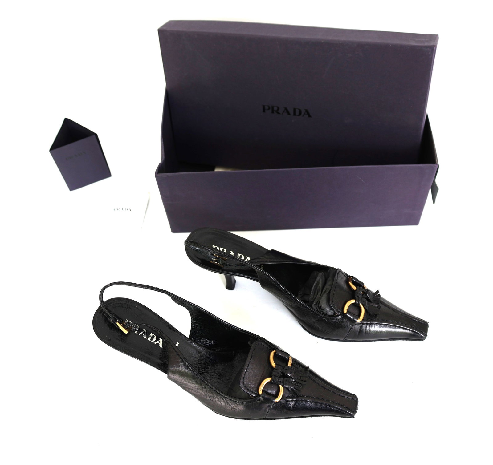 PRADA Woman's Shoes , Antique Style Noccioli, Size 37 ; in Box (1 of 9)