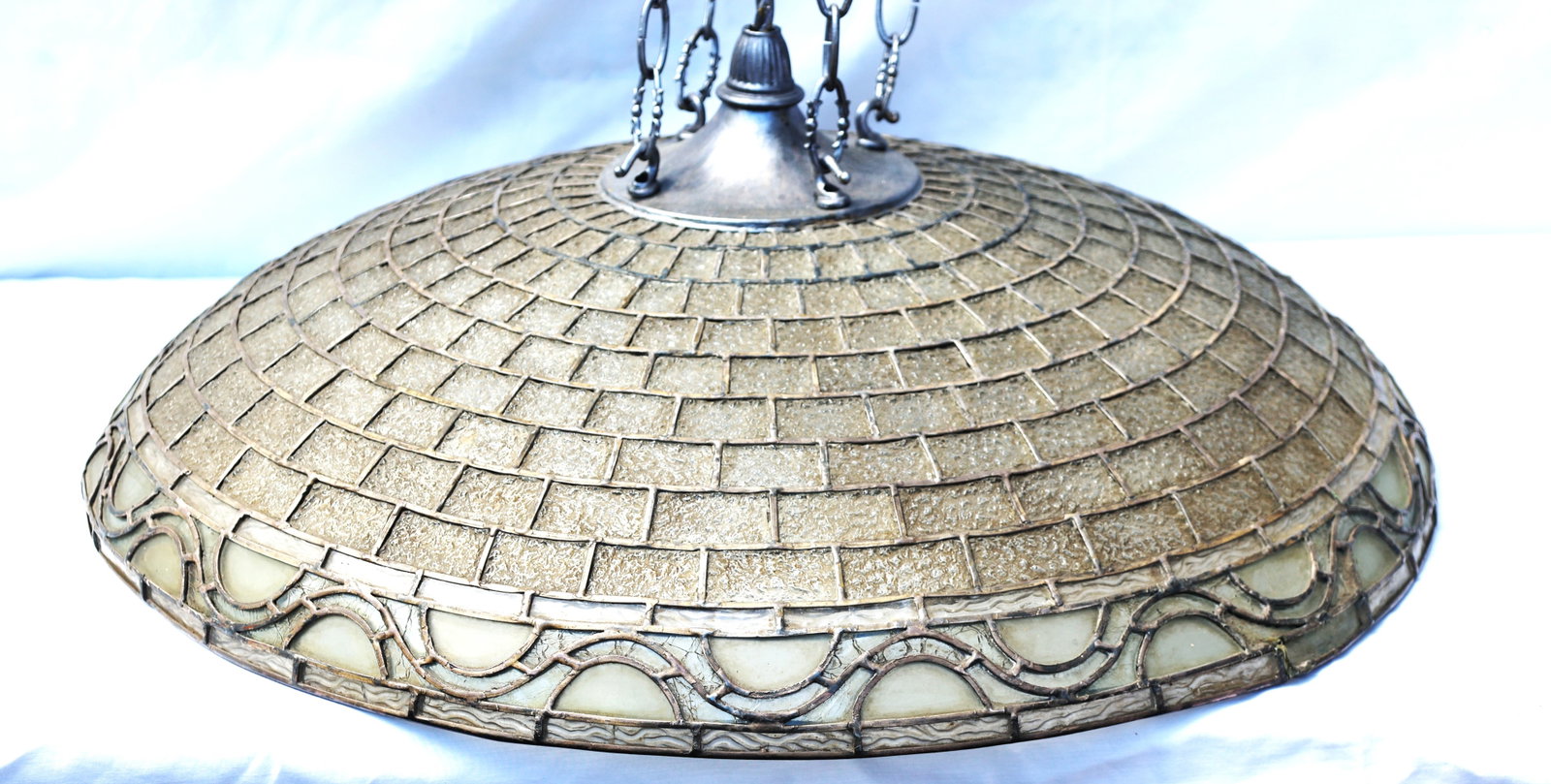 Attributed to Bradley and Hubbard Manufacturing Company Leaded Glass Chandelier (1 of 7)