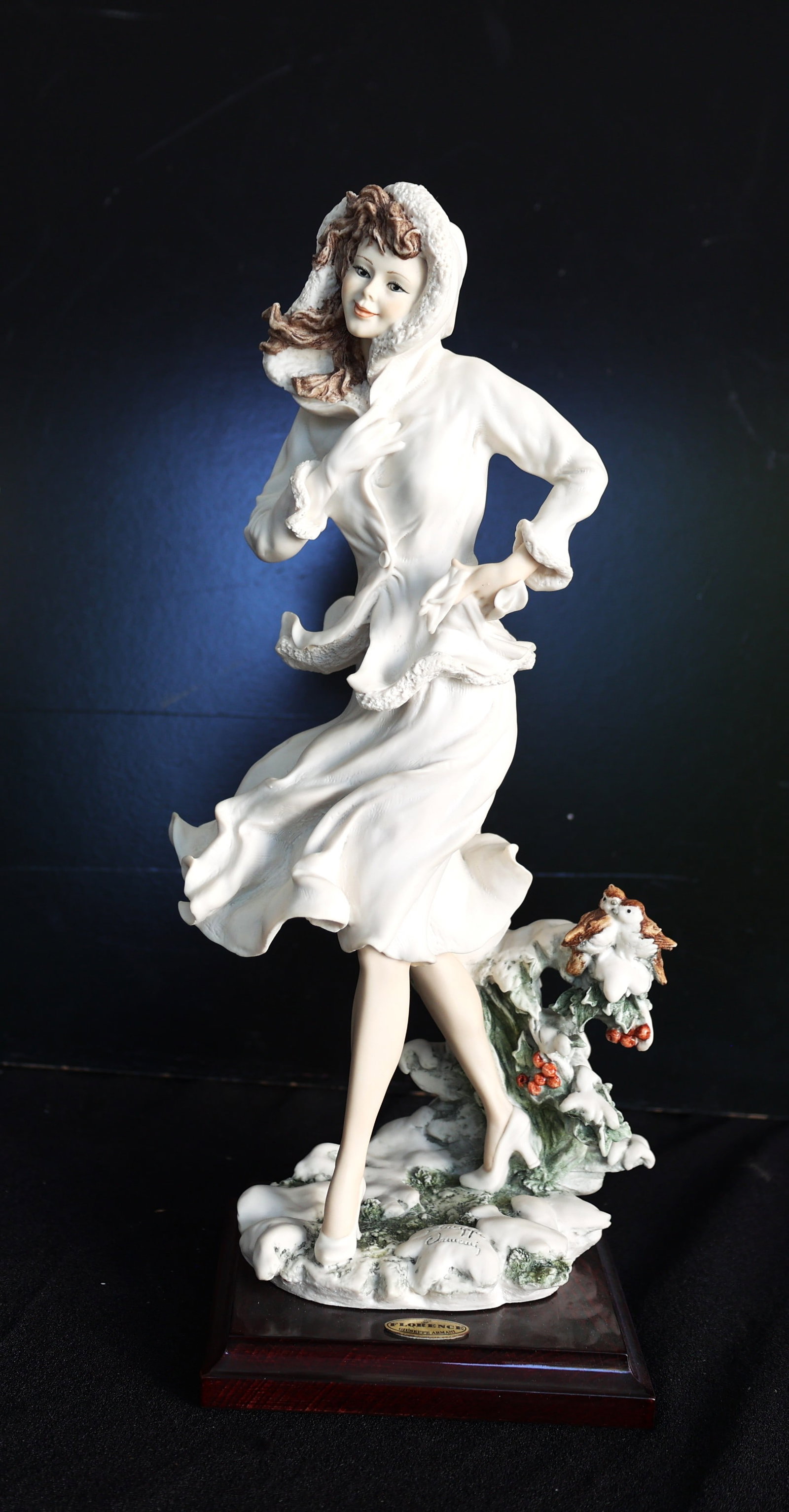 Giuseppe Armani Florence Figurine, specifically the "Winter - Snow Flakes" model (#0235F) (1 of 11)