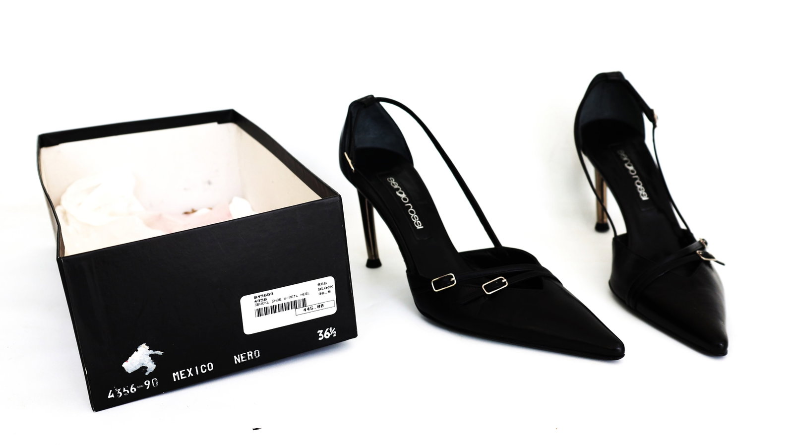 SERGIO ROSSI Woman's Shoes, Buckle Shoe with Metal Heel (1 of 7)