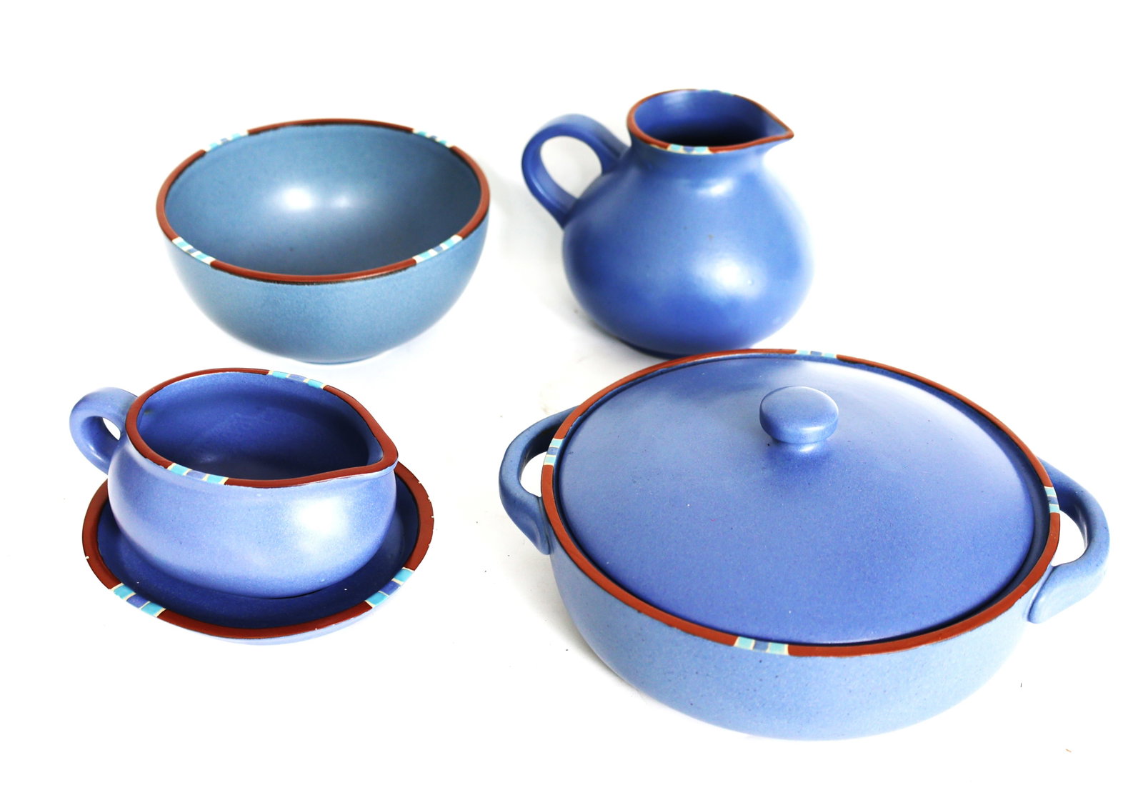 4 Piece Set DANSK Mesa Sky Blue ceramic collection featuring a vibrant blue glaze (1 of 7)