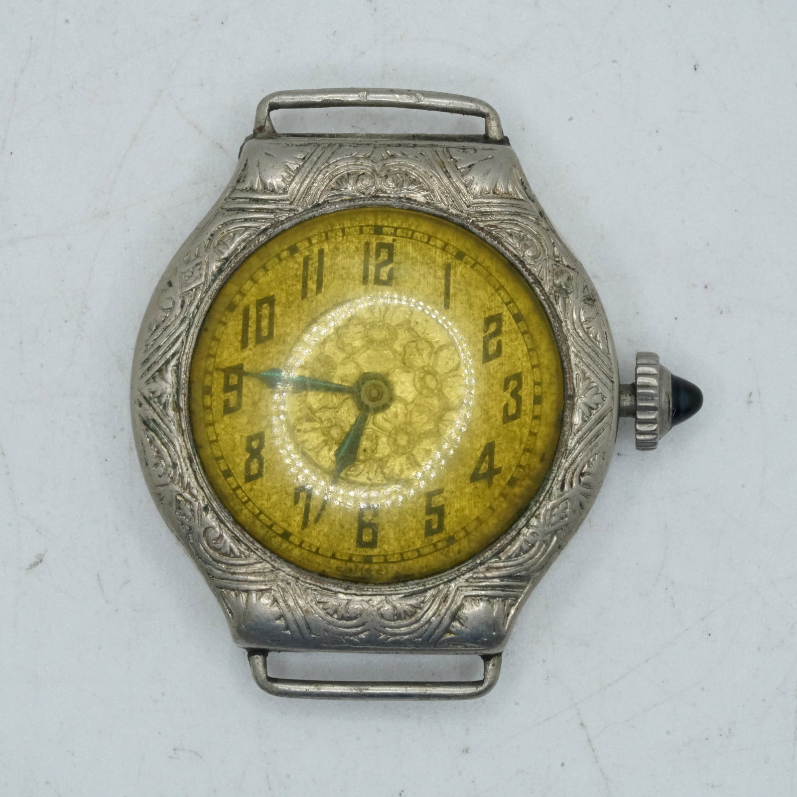 14K Rolled Gold Plate Victorian Women's Wristwatch 1 in. x 1 1/4 in.: 14K Rolled Gold Plate Victorian Women's Wristwatch 1 in. x 1 1/4 in.