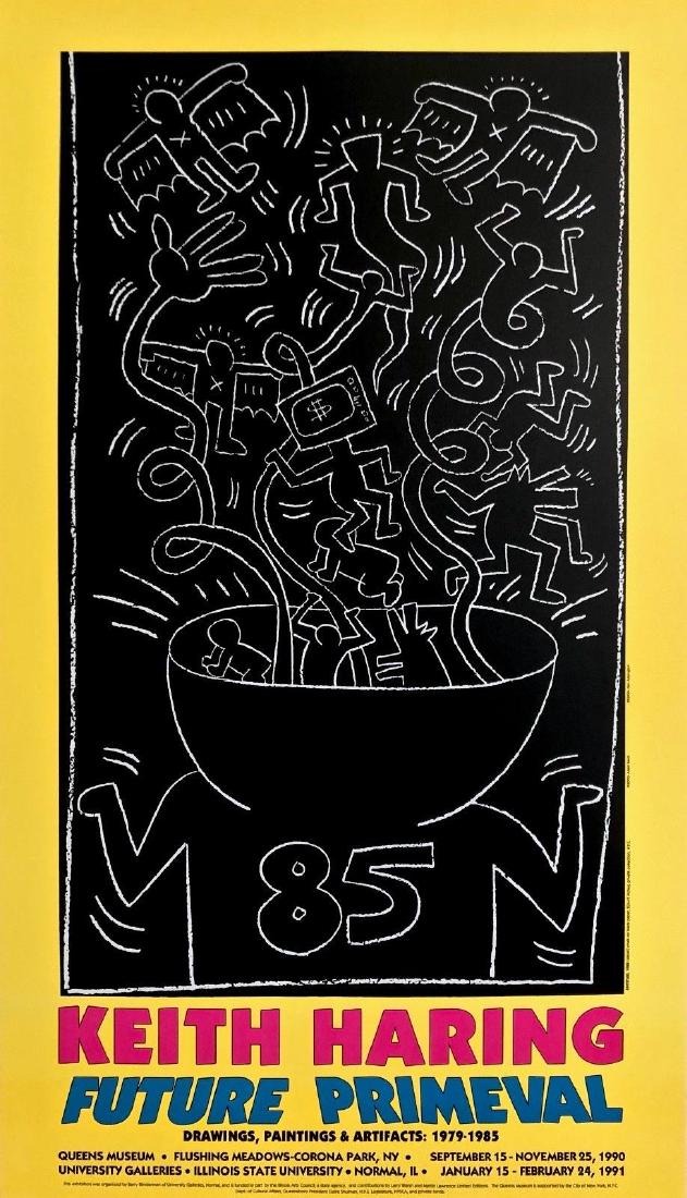 Future Primeval, 1990 Exhibition Poster, Keith Haring (1 of 1)