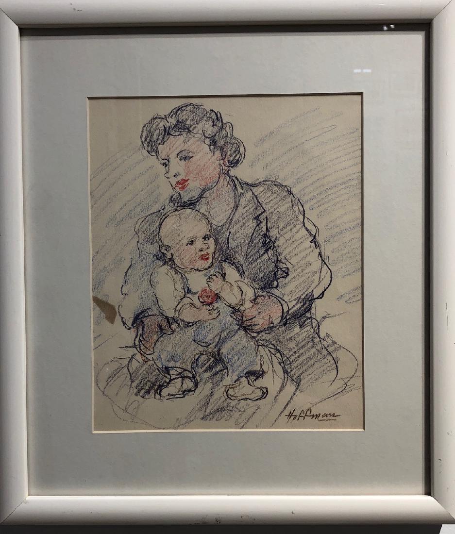 Oscar Hoffman, "Mother and Child" (1 of 2)
