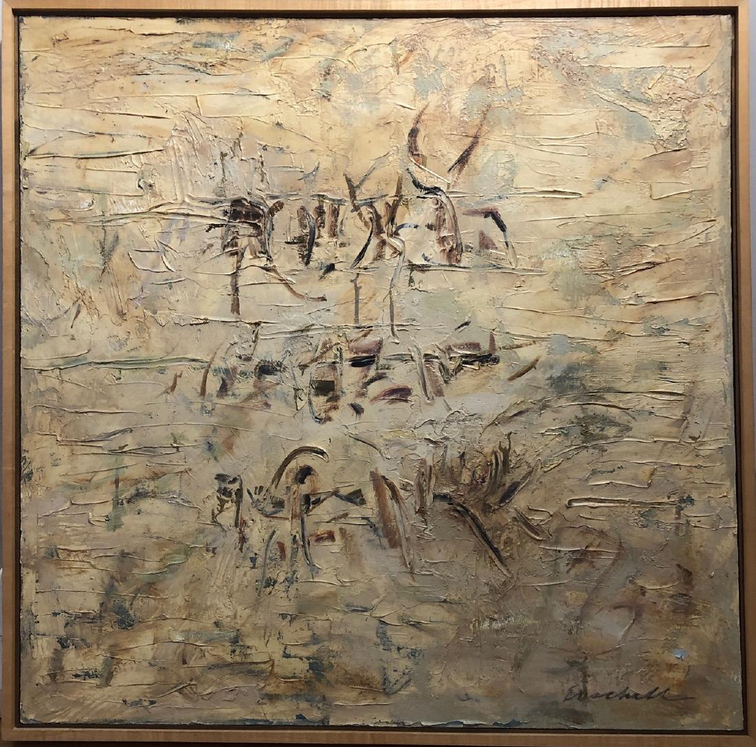 Beverly Erschell Untitled Oil on Canvas: 38" x 38" framed Provenance: Collection of the Art Academy of Cincinnati