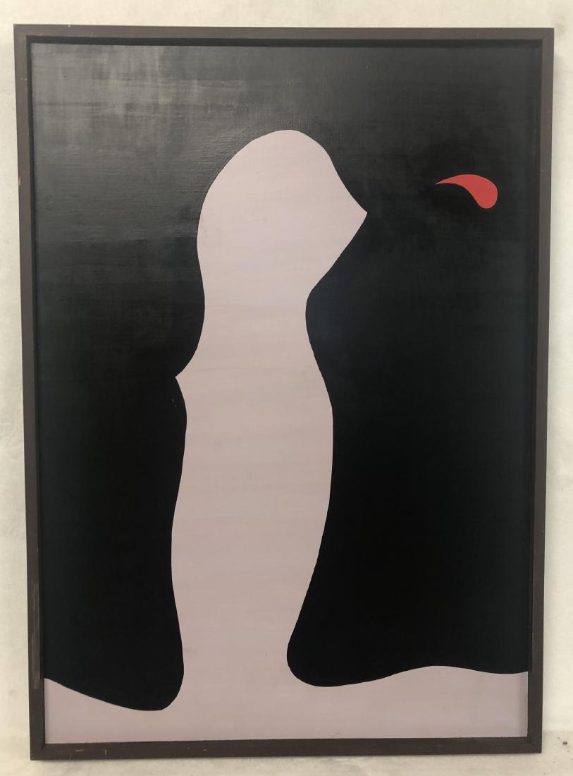 William Downing Abstract Color Field Painting,: 17" wd x 24" ht. Acrylic on masonite. Housed in a simple wood frame. 1969 Downing, an electrical engineer, executed his entire body of work from