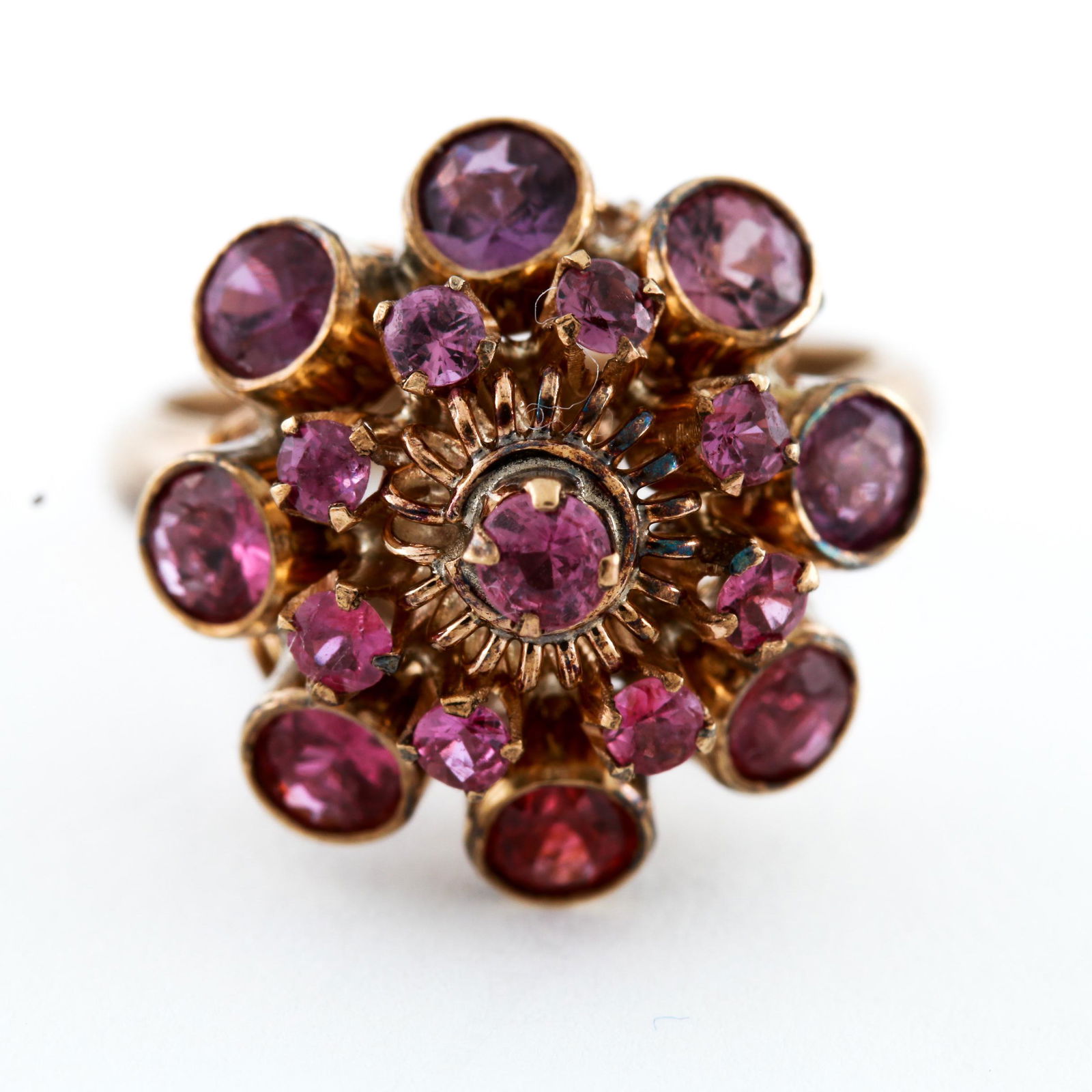 Antique 14K Yellow Gold Pink Spinel Ring (1 of 6)
