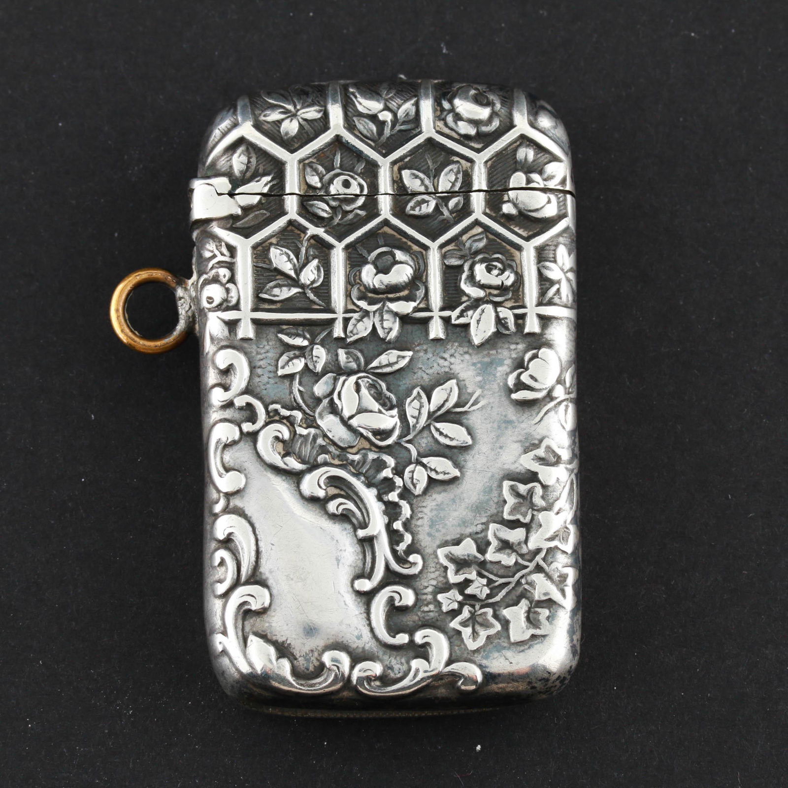 19th Century Gorham RepoussÃ© Sterling Silver Match (1 of 5)